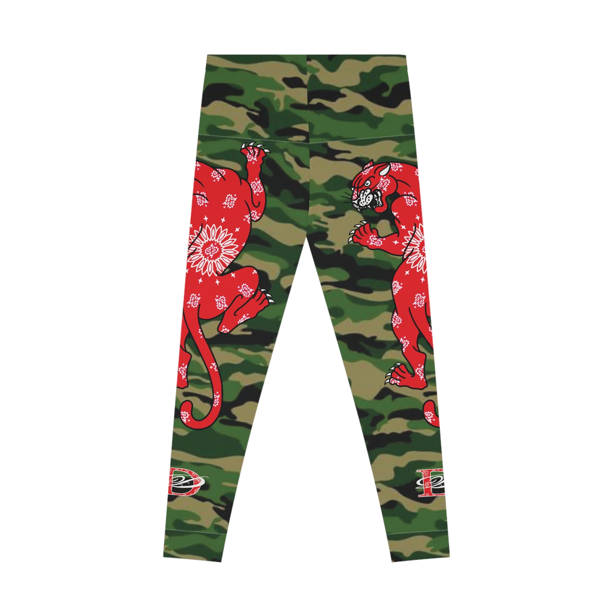 Climbing Bandana Panther Stretchy Camo Leggings