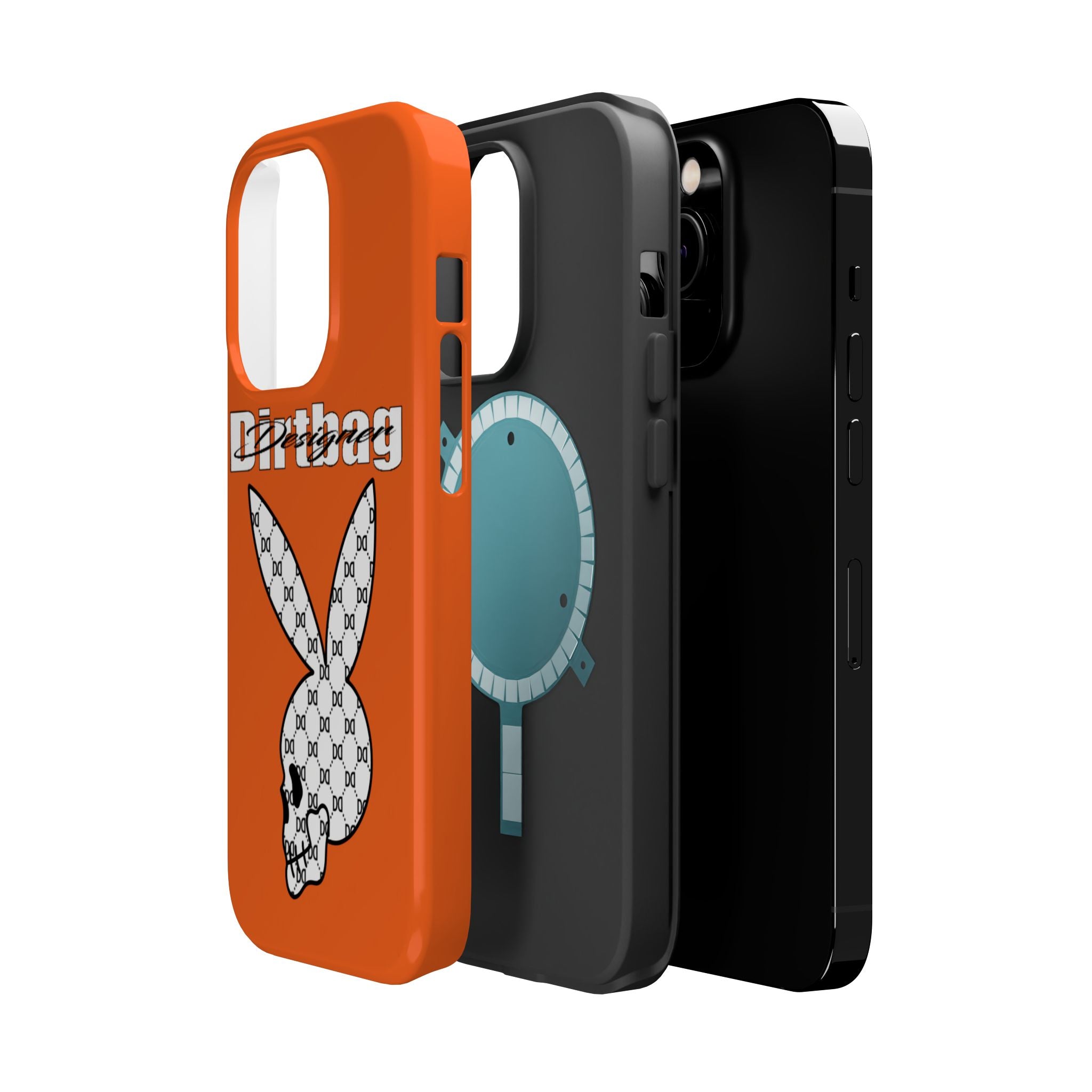 DD Monogram Bunny Skull Magnetic Phone Case
