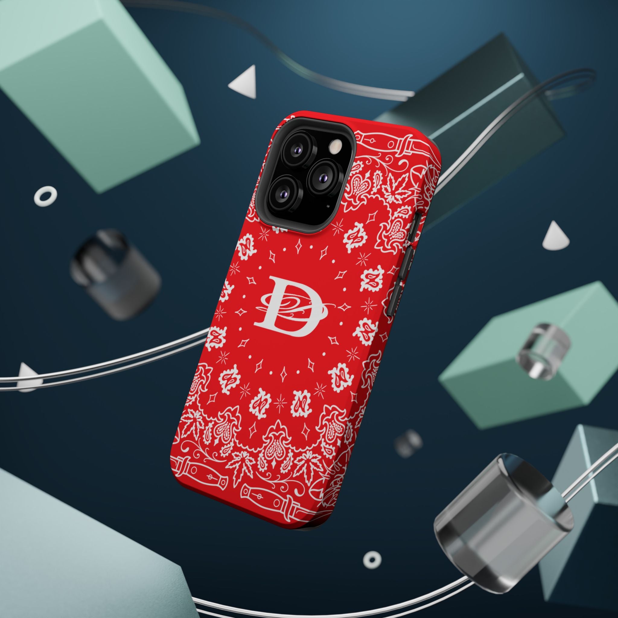 DD Custom Bandana Print Magnetic iPhone Case