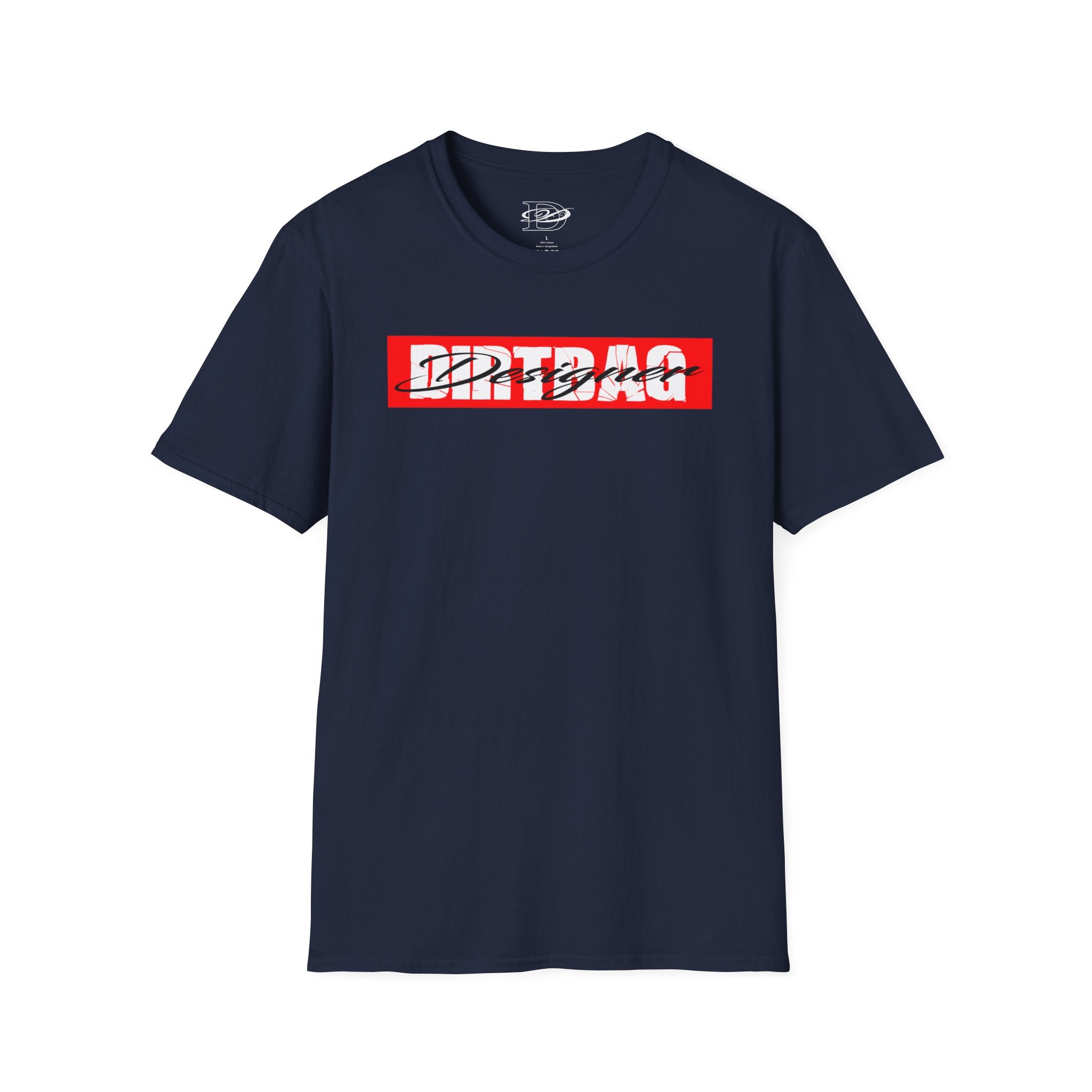 Broken Dirtbag Logo Graphic Unisex Softstyle T-Shirt, Casual Wear, Streetwear, Urban Fashion, Tattoo