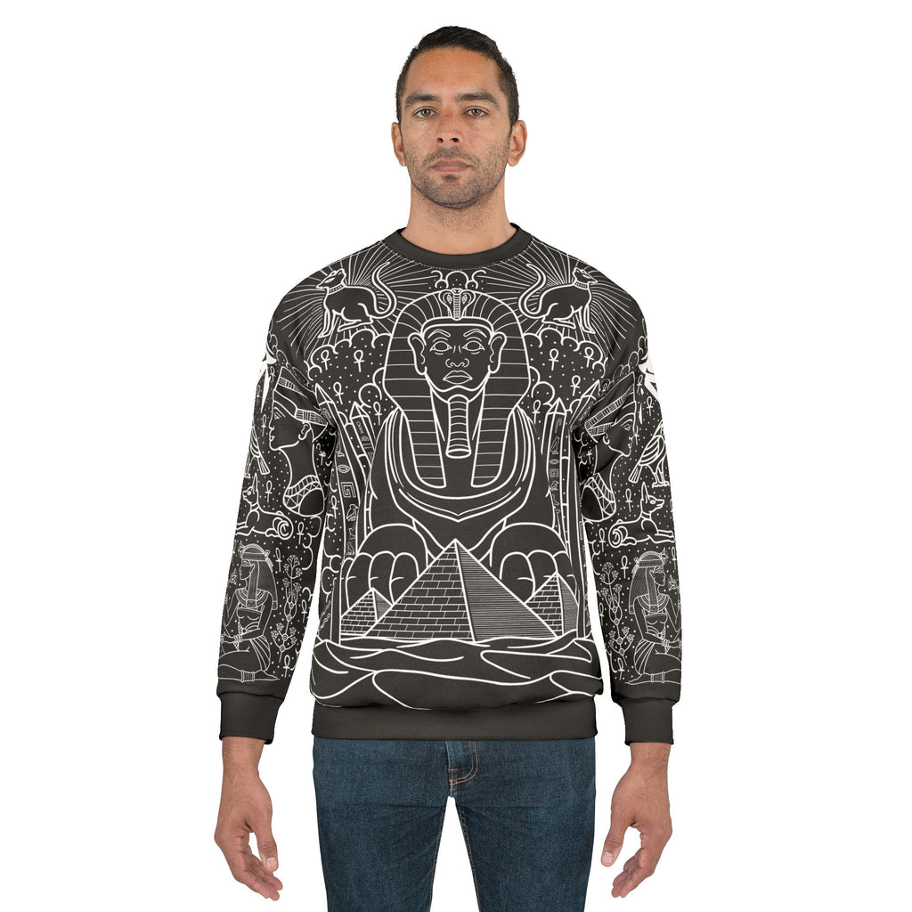 Ancient Egypt Tattoo Body Suit Unisex Crewneck Sweatshirt AOP