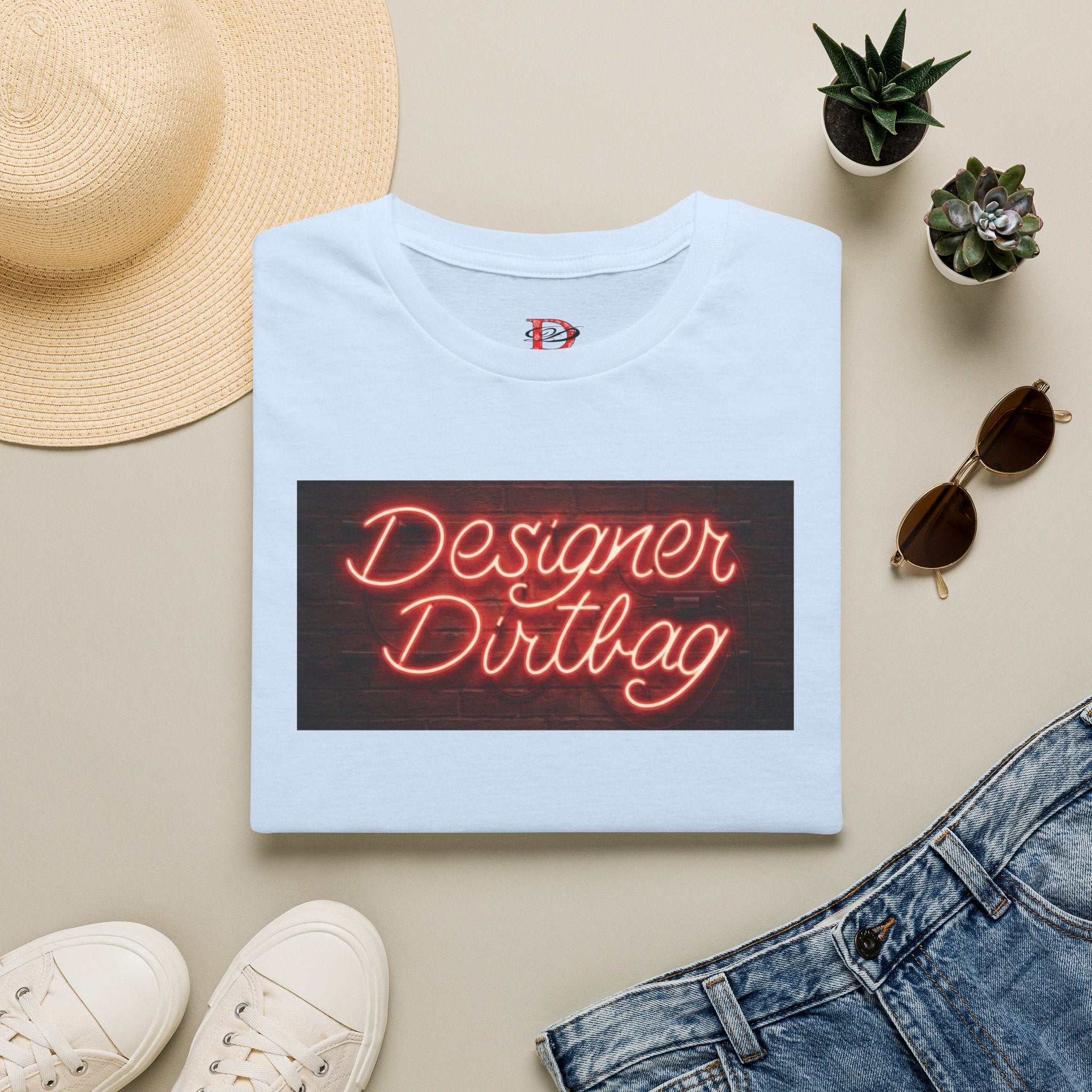 DD Neon Sign Softstyle Unisex T-Shirt