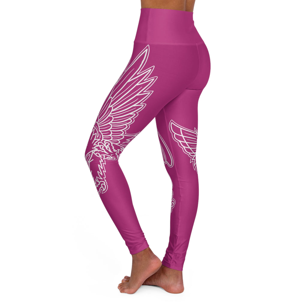 Diving Eagle Women's High Waisted Leggings AOP