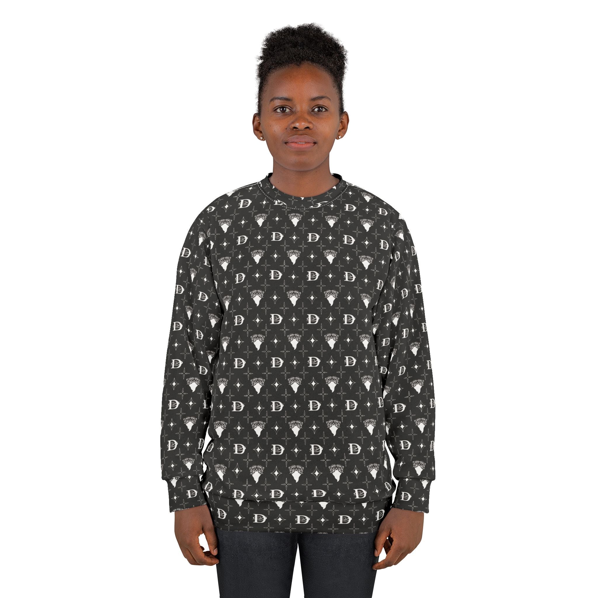 Bandito Panther Custom Monogram Print Unisex Sweatshirt AOP