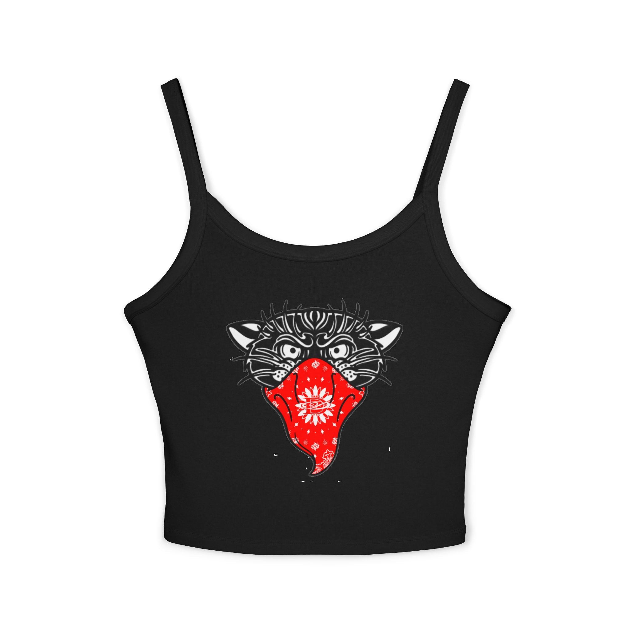 DD Bandito Panther Print Spaghetti Strap Tank Top