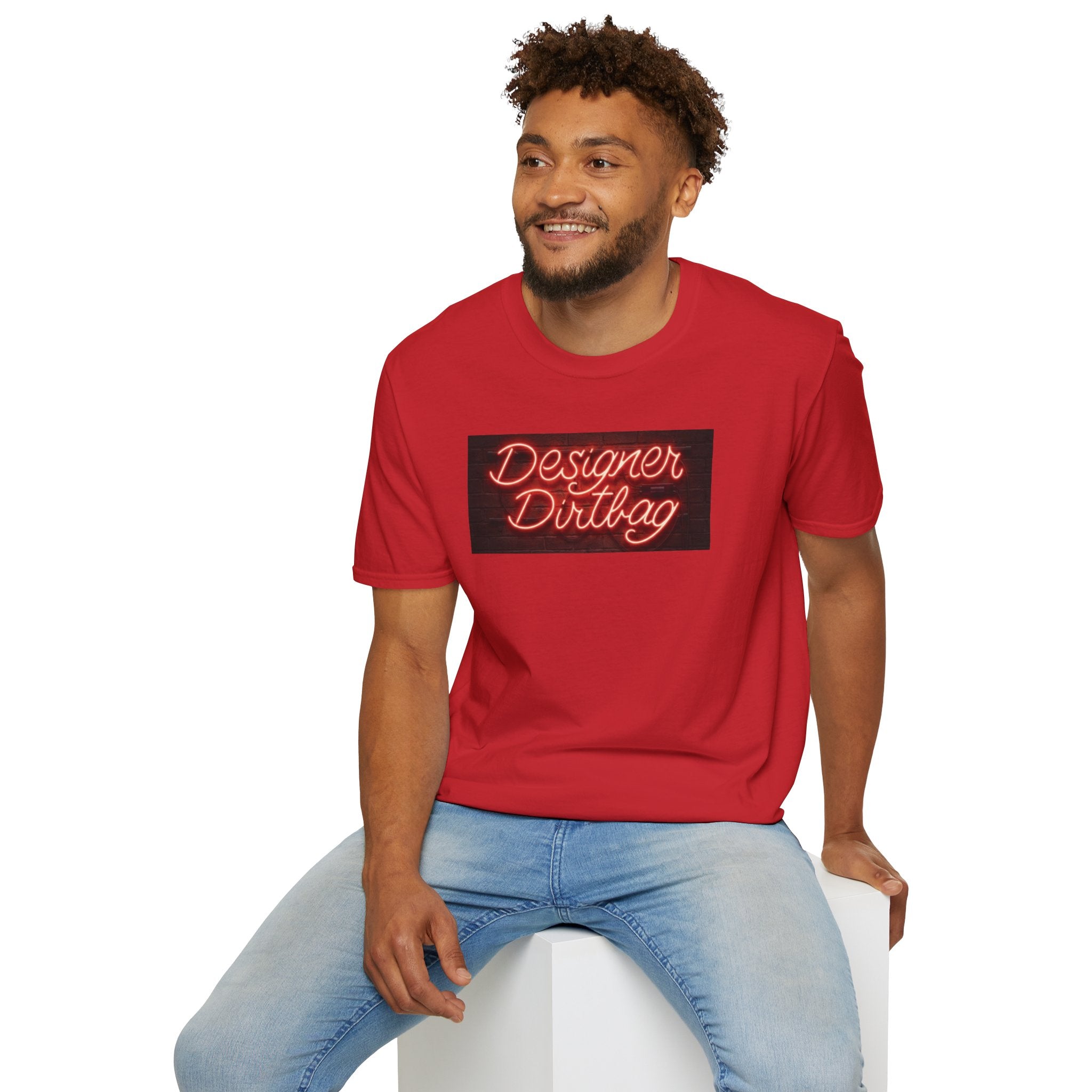 DD Neon Sign Softstyle Unisex T-Shirt