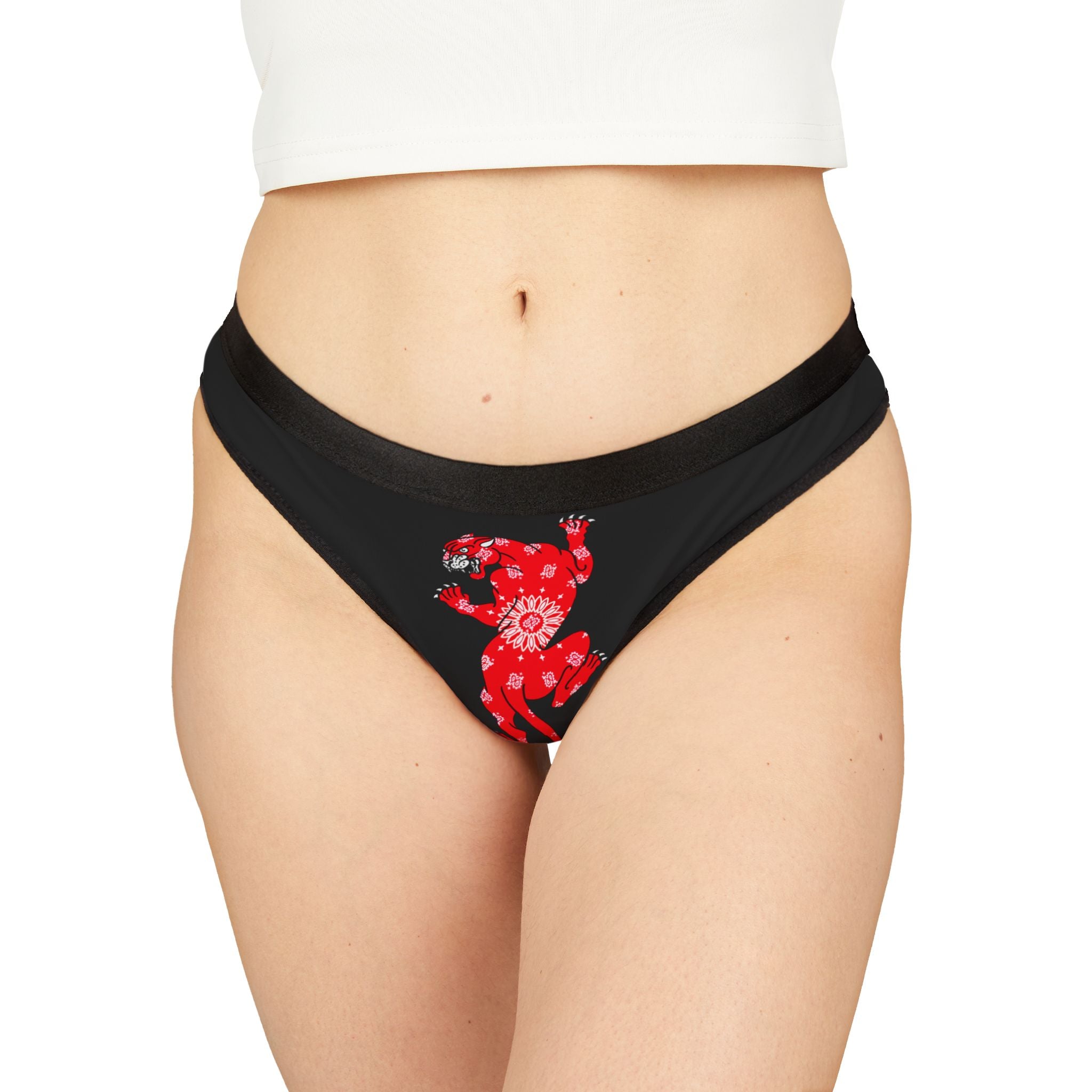 Climbing Panther w/Bandana Women's Thong Underwear | Underwear, Tattoo, Streetwear, Designer, Fashion