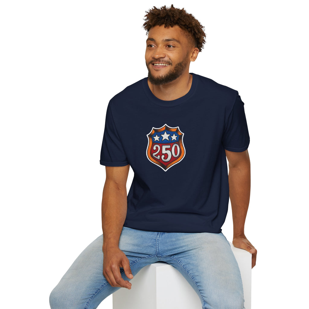 250th Anniversery Shield Tattoo Unisex Softstyle T-Shirt