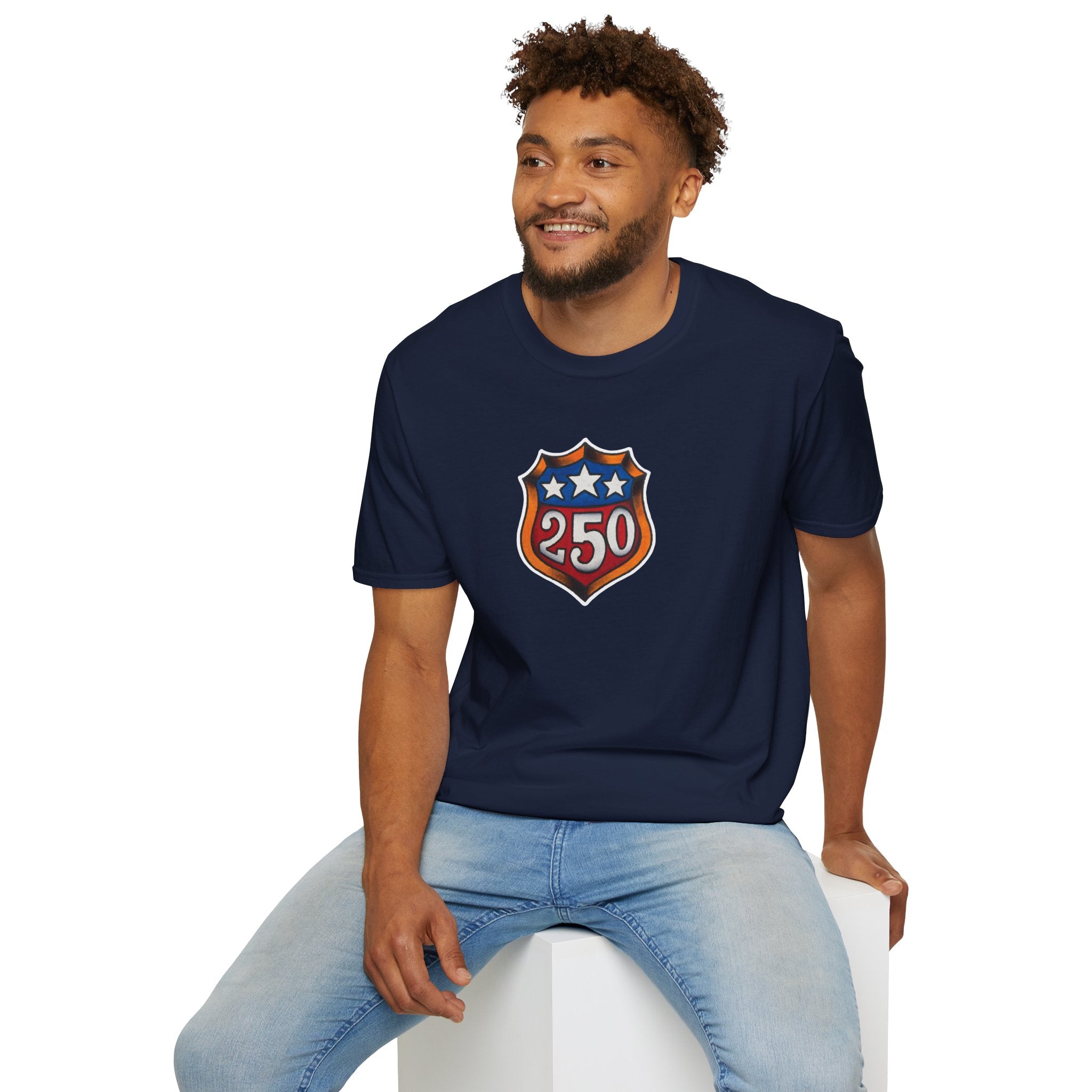 250th Anniversery Shield Tattoo Unisex Softstyle T-Shirt