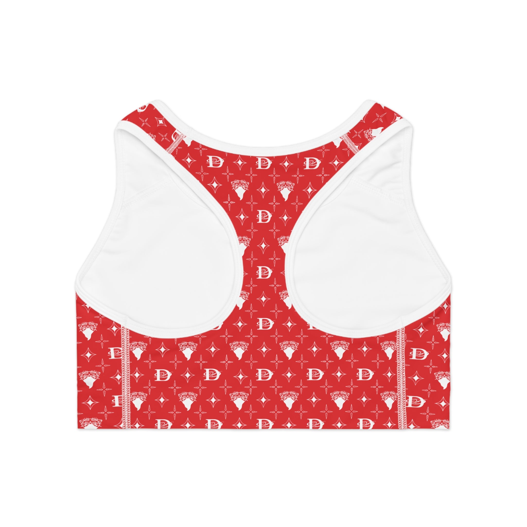 Bandito Panther Custom Monogram Print Sports Bra AOP
