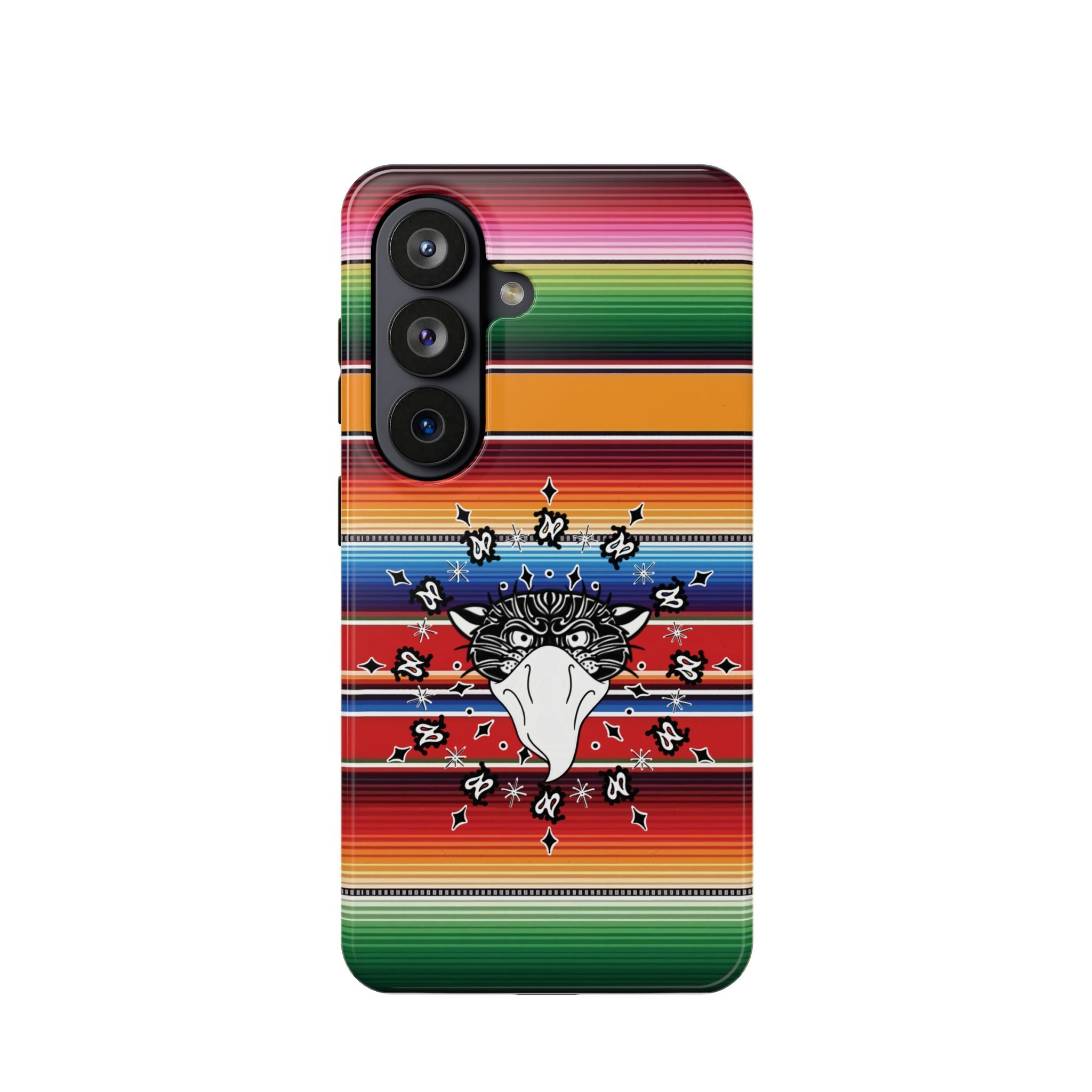 Serape Bandito Panther Paisley Design Magnetic Tough Phone Case iPhone/Samsung
