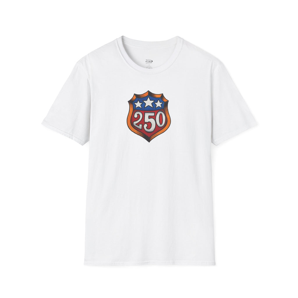 250th Anniversery Shield Tattoo Unisex Softstyle T-Shirt