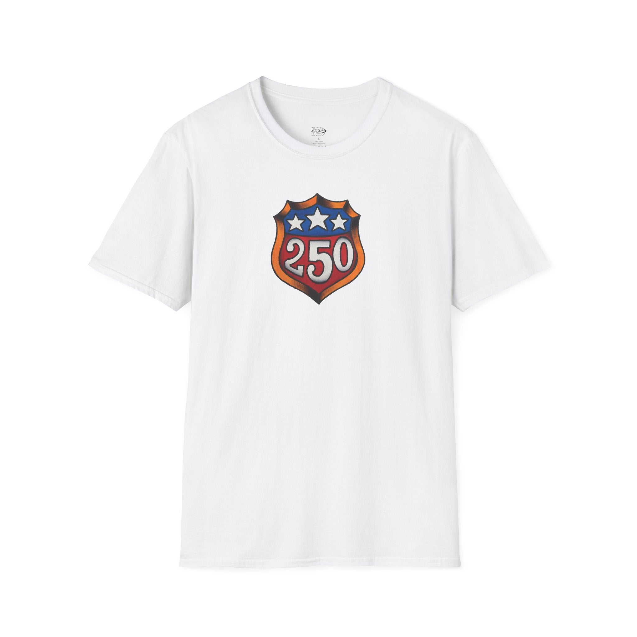250th Anniversery Shield Tattoo Unisex Softstyle T-Shirt