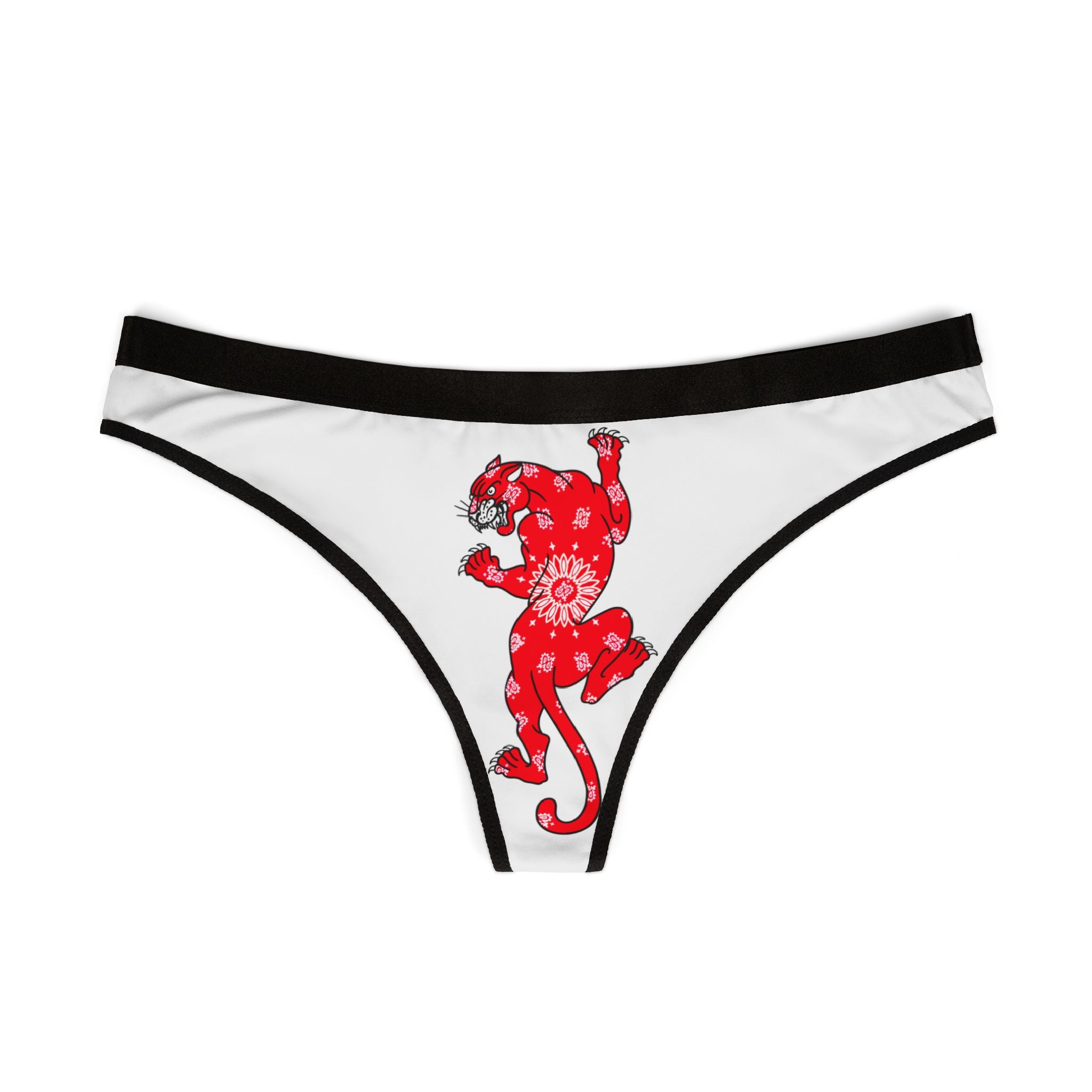 Climbing Panther W/Bandana Women's Thong Underwear | Underwear, Tattoo, Streetwear, Designer, Fashion