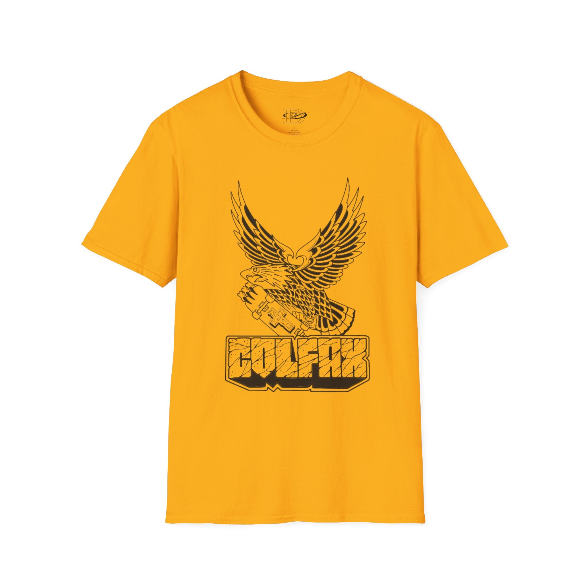 Skating Eagle Grinding on Colfax Unisex Softstyle T-Shirt