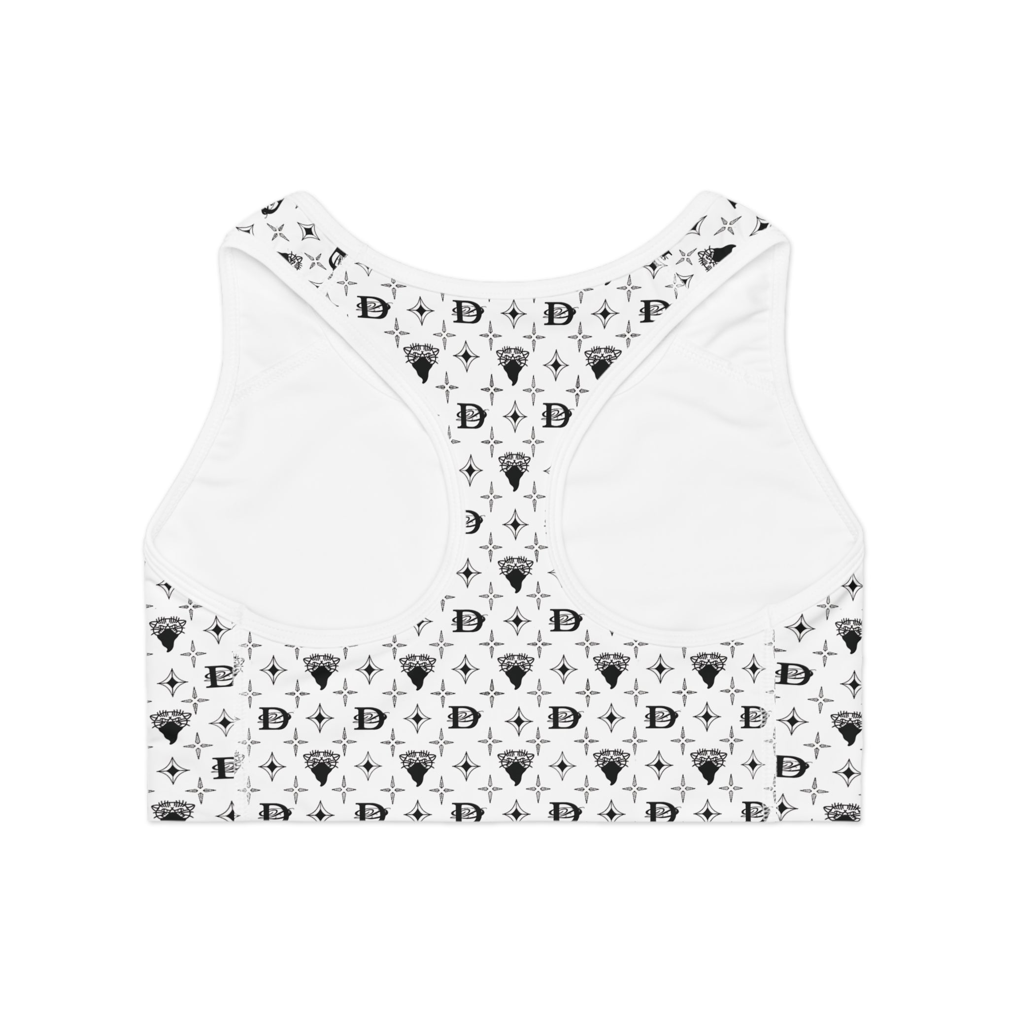 Bandito Panther Custom Monogram Print Sports Bra AOP