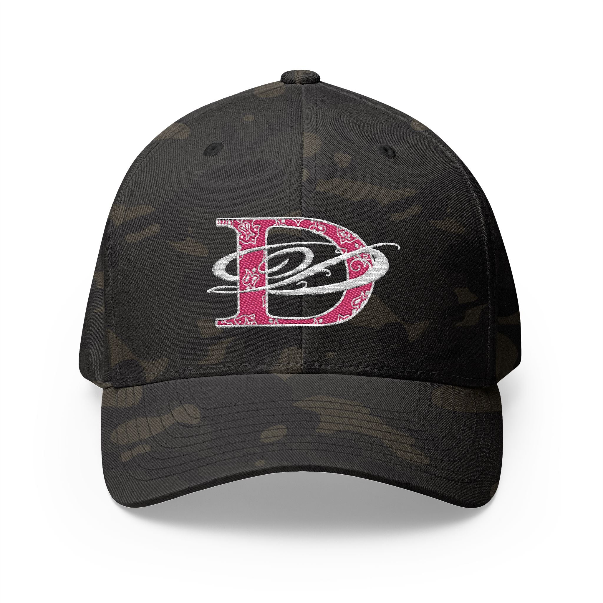 DD Bandana Logo Embroidered Closed Back Stretch Fit Cap