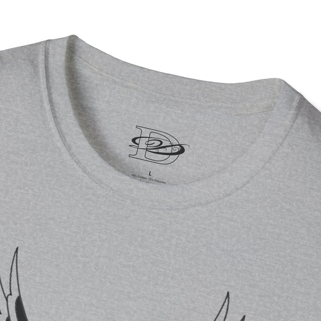 Skating Eagle Grinding on Colfax Unisex Softstyle T-Shirt