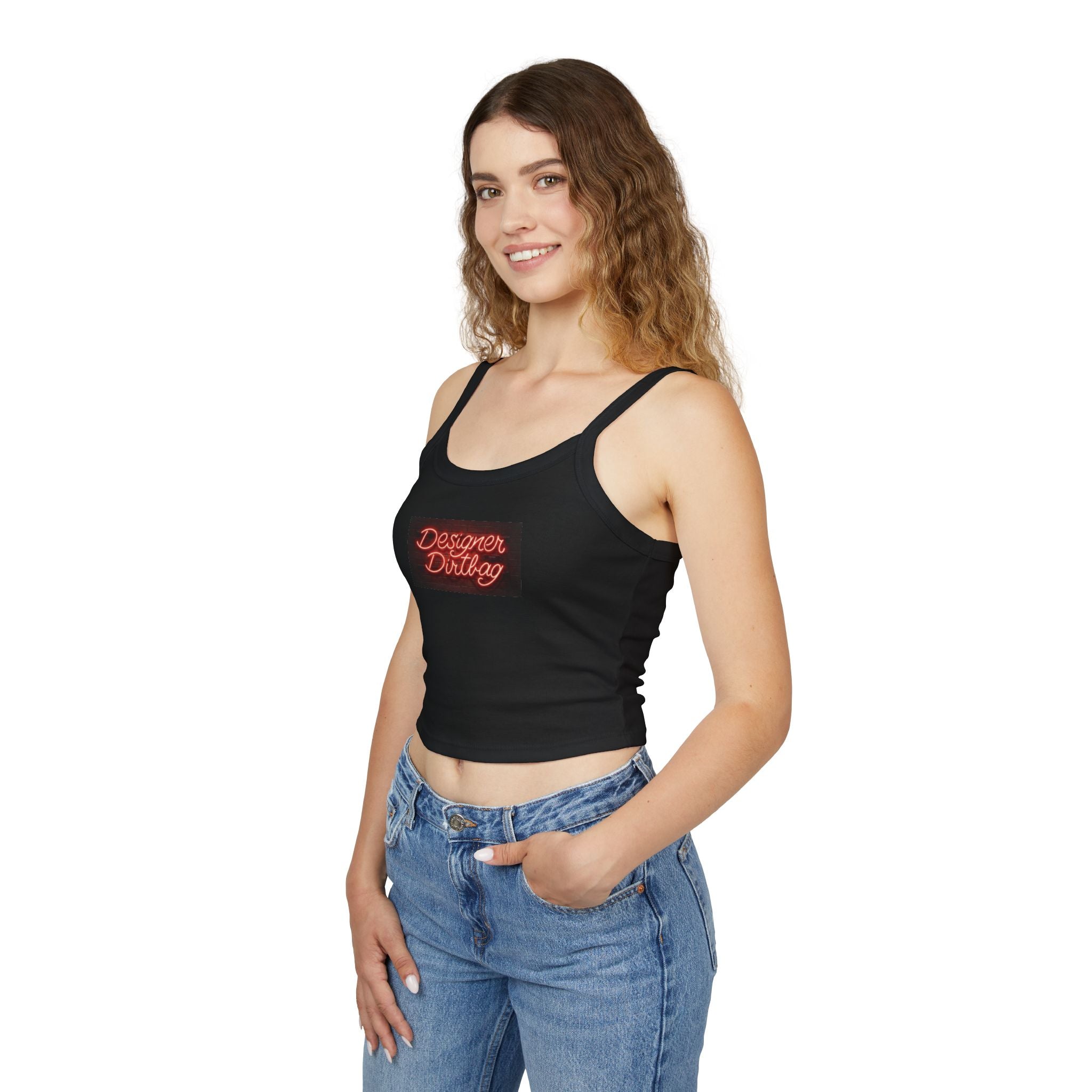 Neon Sign Graphic Spaghetti Strap Woman's Tank Top