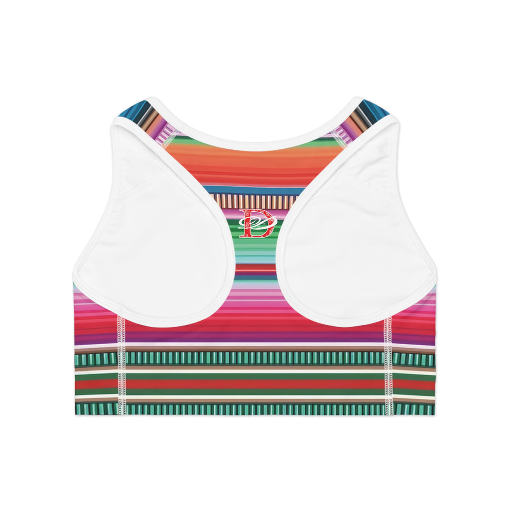 Bandito Panther Paisley Print Sports Bra AOP