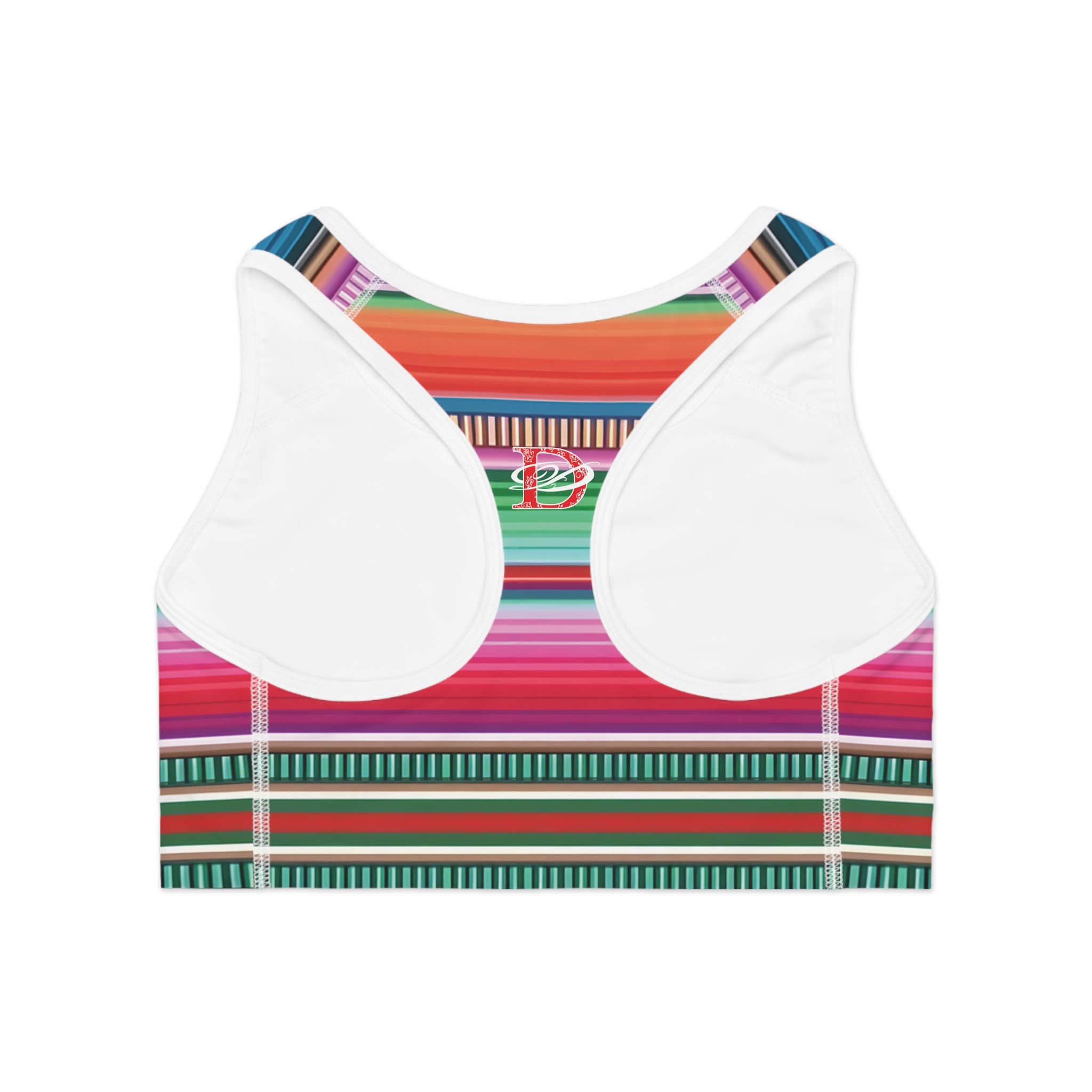 Bandito Panther Paisley Print Sports Bra AOP