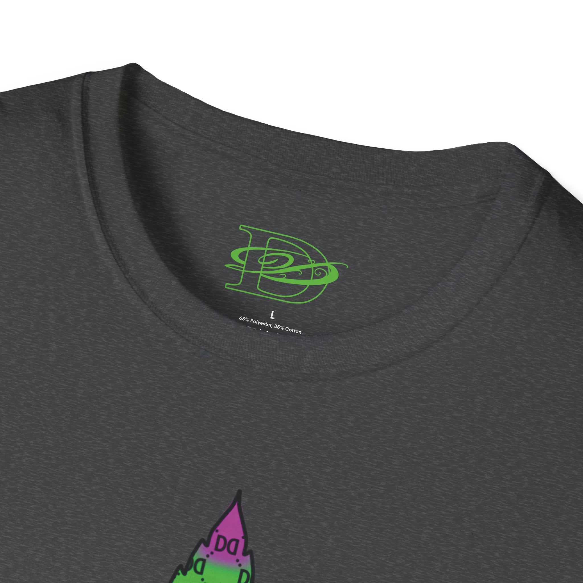 Cannabis Leaf w/the DD Monogram Unisex Softstyle T-Shirt