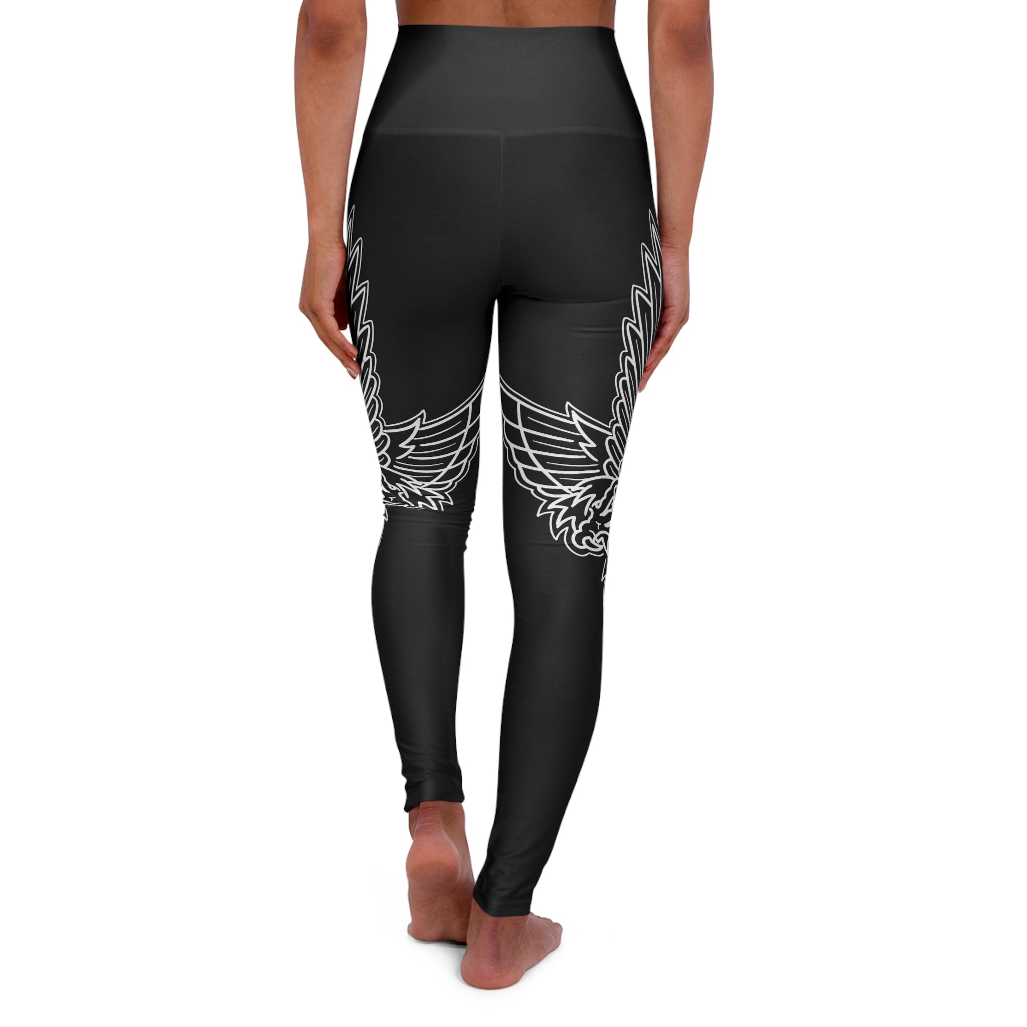Diving Eagle Women's High Waisted Leggings AOP