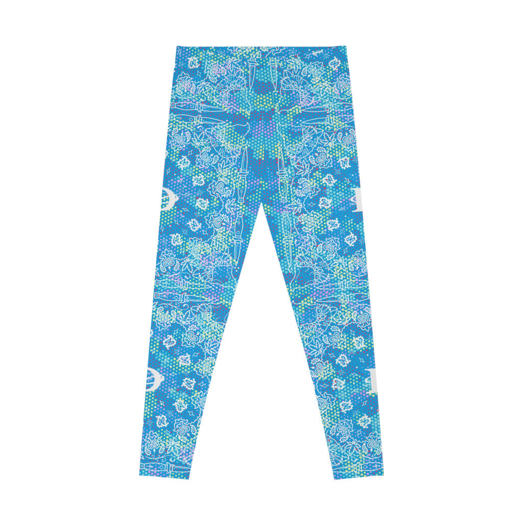 DD Custom Bandana Print W/ Light BlueDigital Camo Leggings AOP