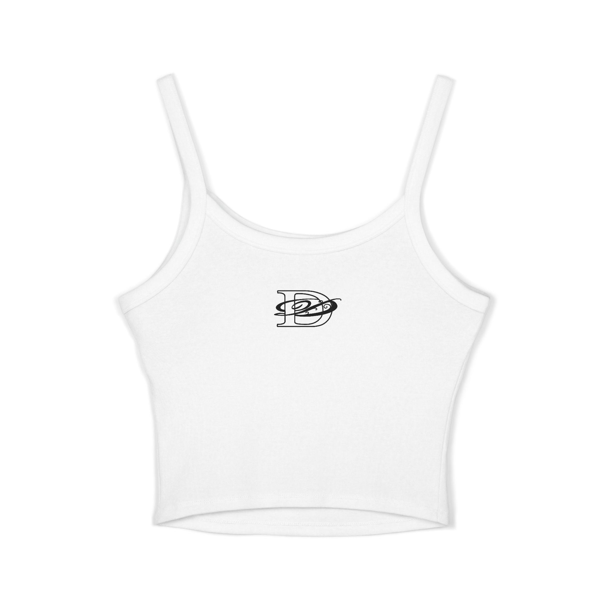 DD Monogram Bunny Skull Design Women's Spaghetti Strap Tank Top