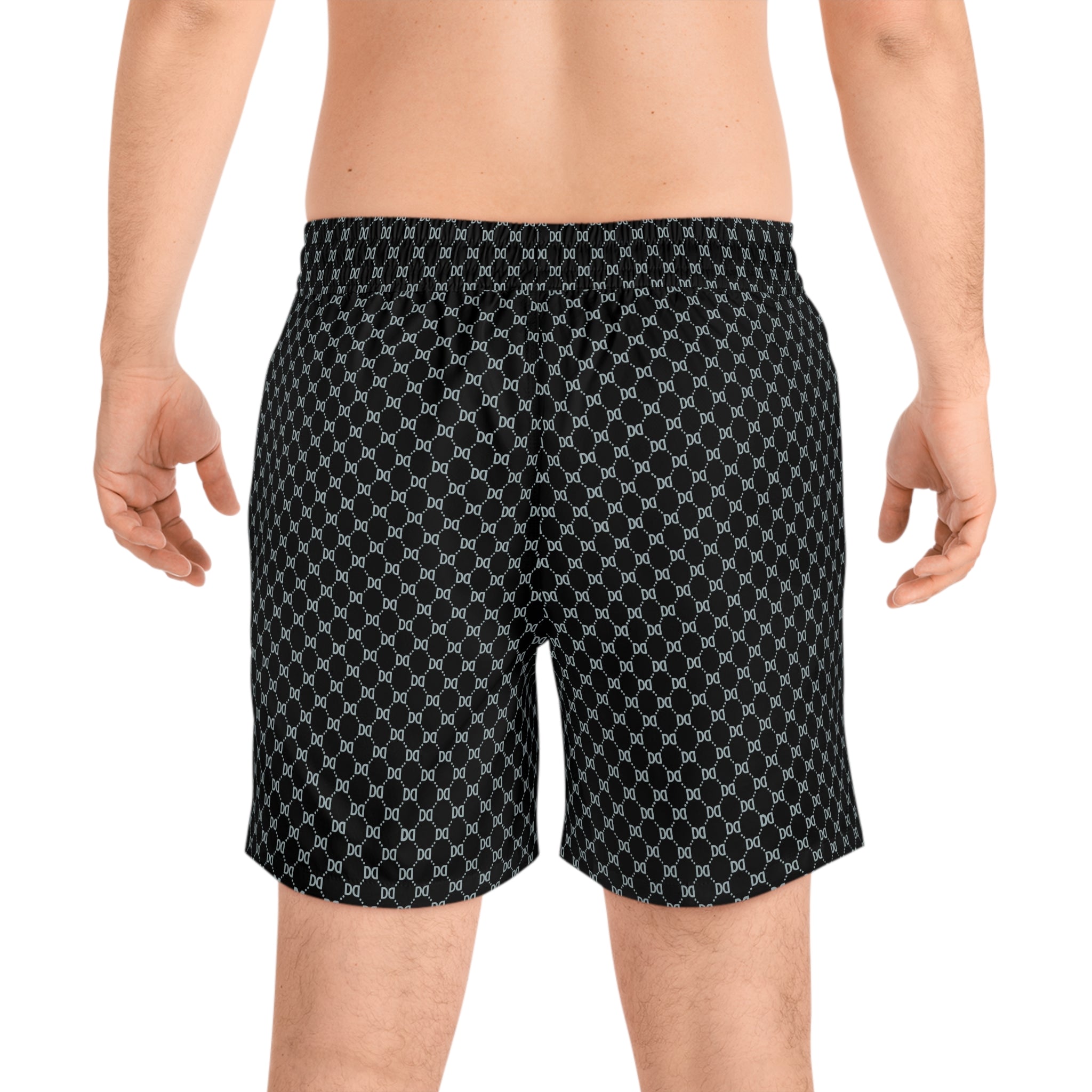 DD Monogram Men's Mid-Length Swim Shorts