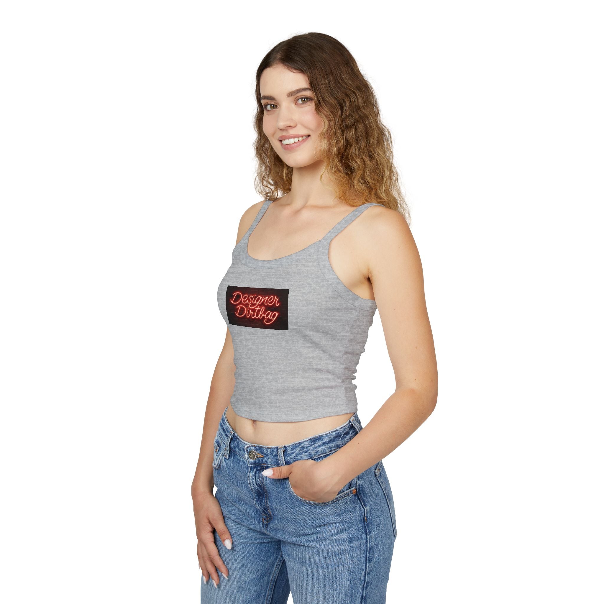Neon Sign Graphic Spaghetti Strap Woman's Tank Top