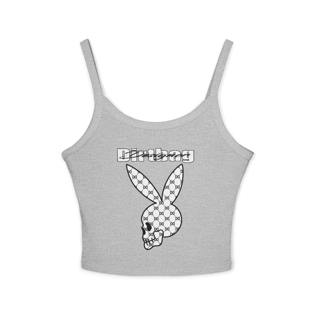 DD Monogram Bunny Skull Design Women's Spaghetti Strap Tank Top