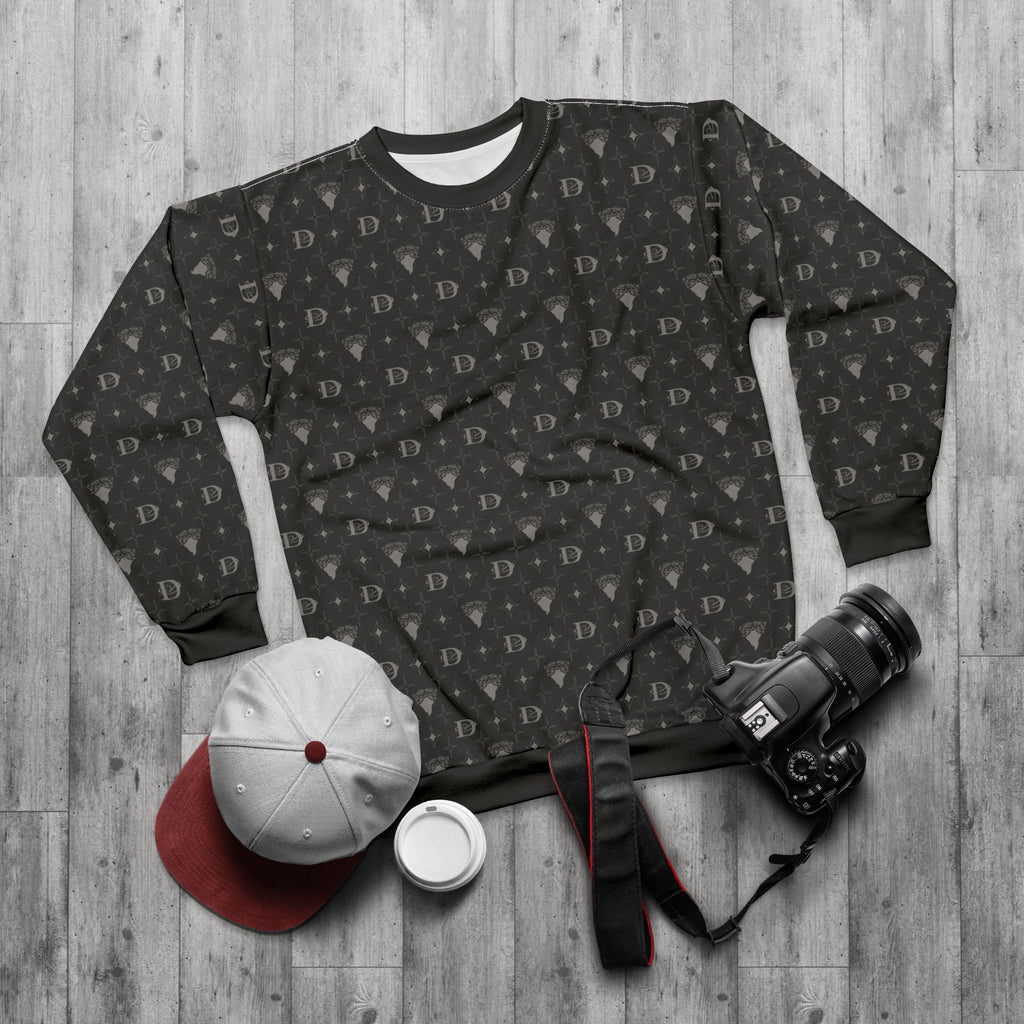 Bandito Panther Custom Monogram Print Unisex Sweatshirt AOP