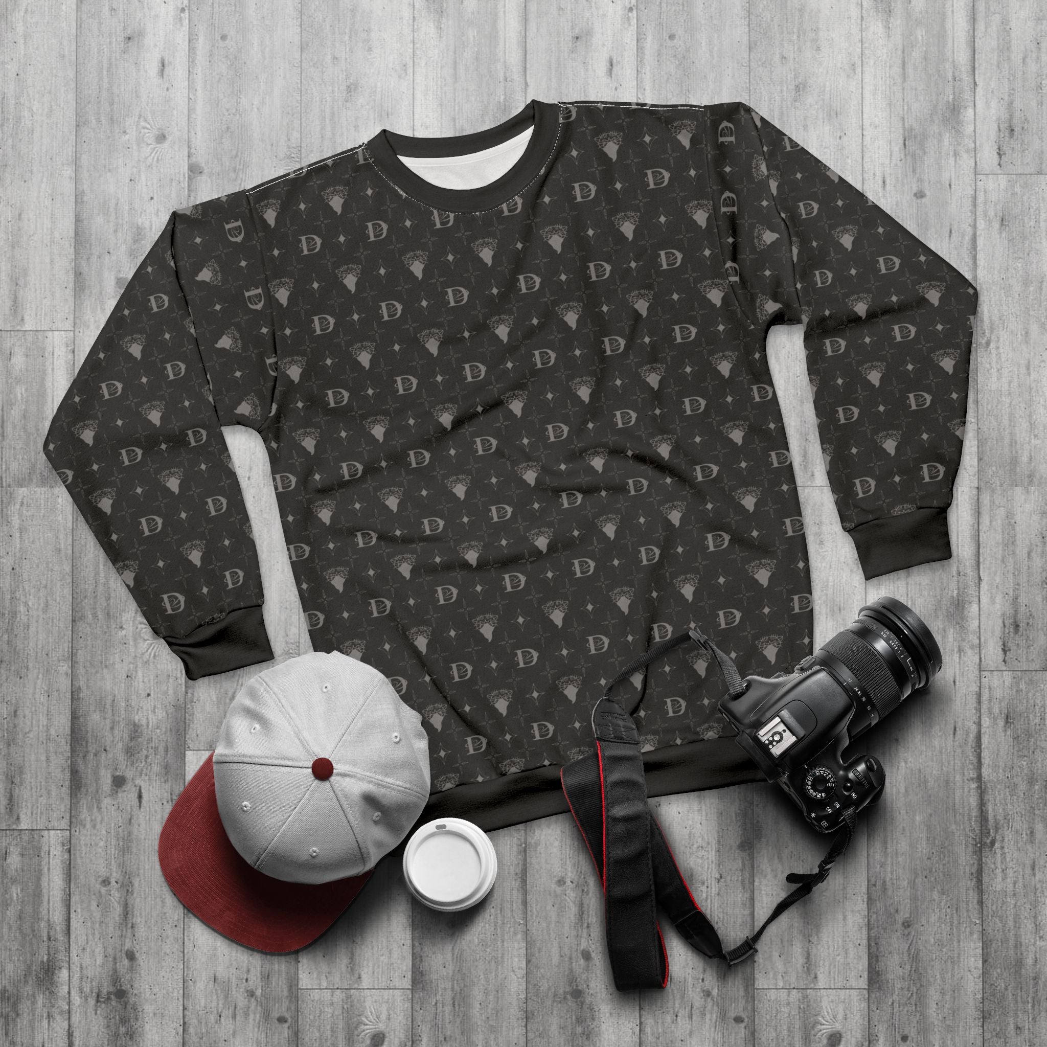 Bandito Panther Custom Monogram Print Unisex Sweatshirt AOP