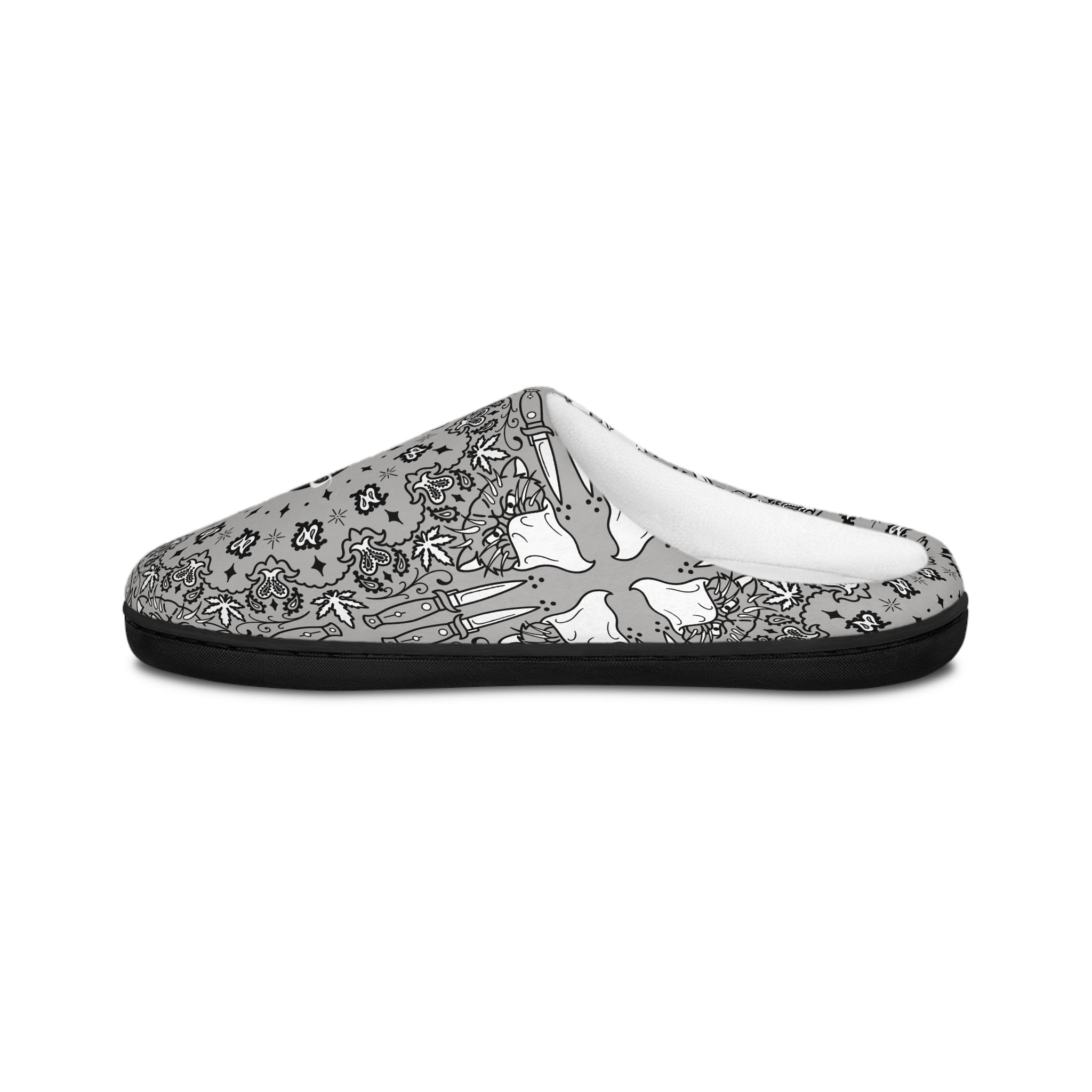 DD Custom Bandana Print Indoor Slippers AOP