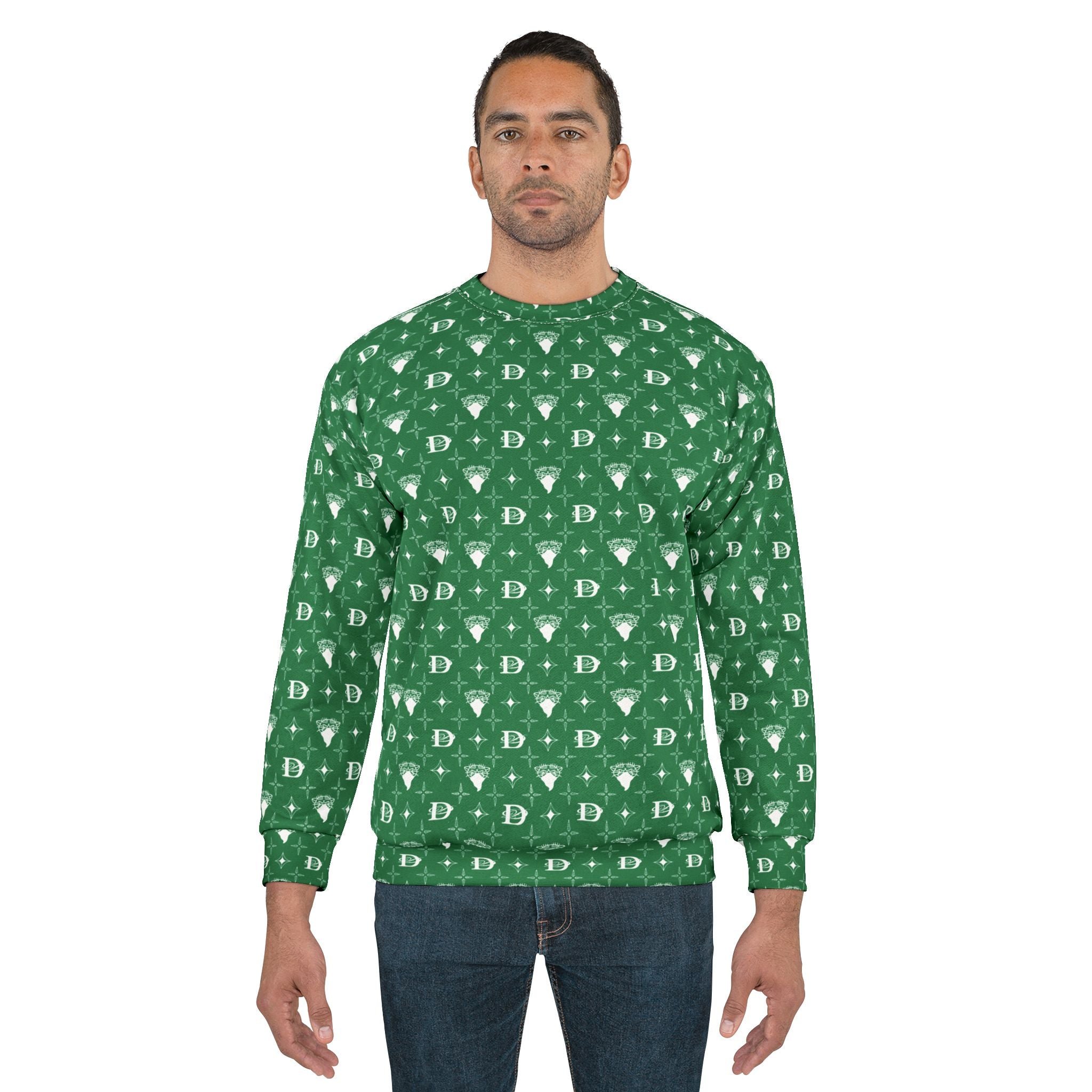 Bandito Panther Custom Monogram Print Unisex Sweatshirt AOP