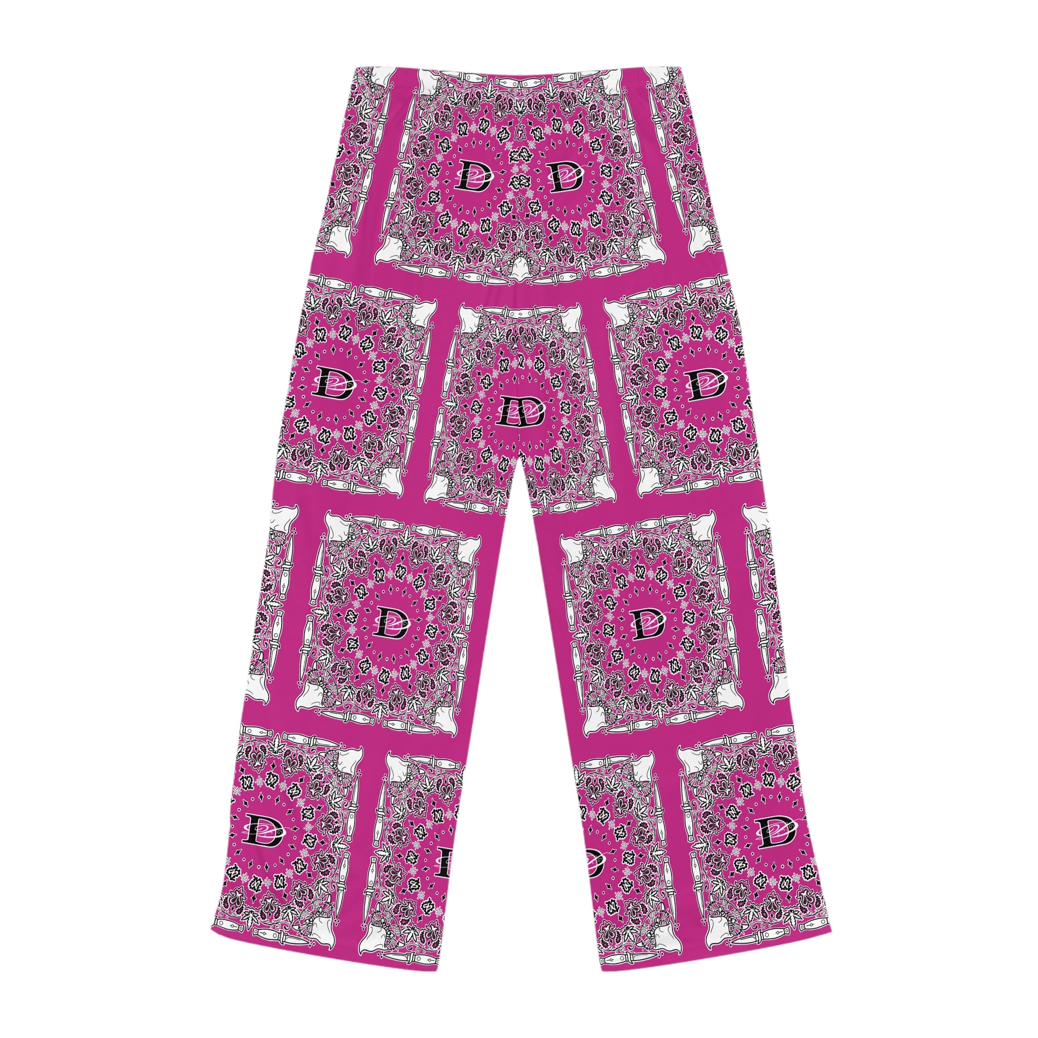 DD Custom Bandana Print Women's Pajama Pants AOP