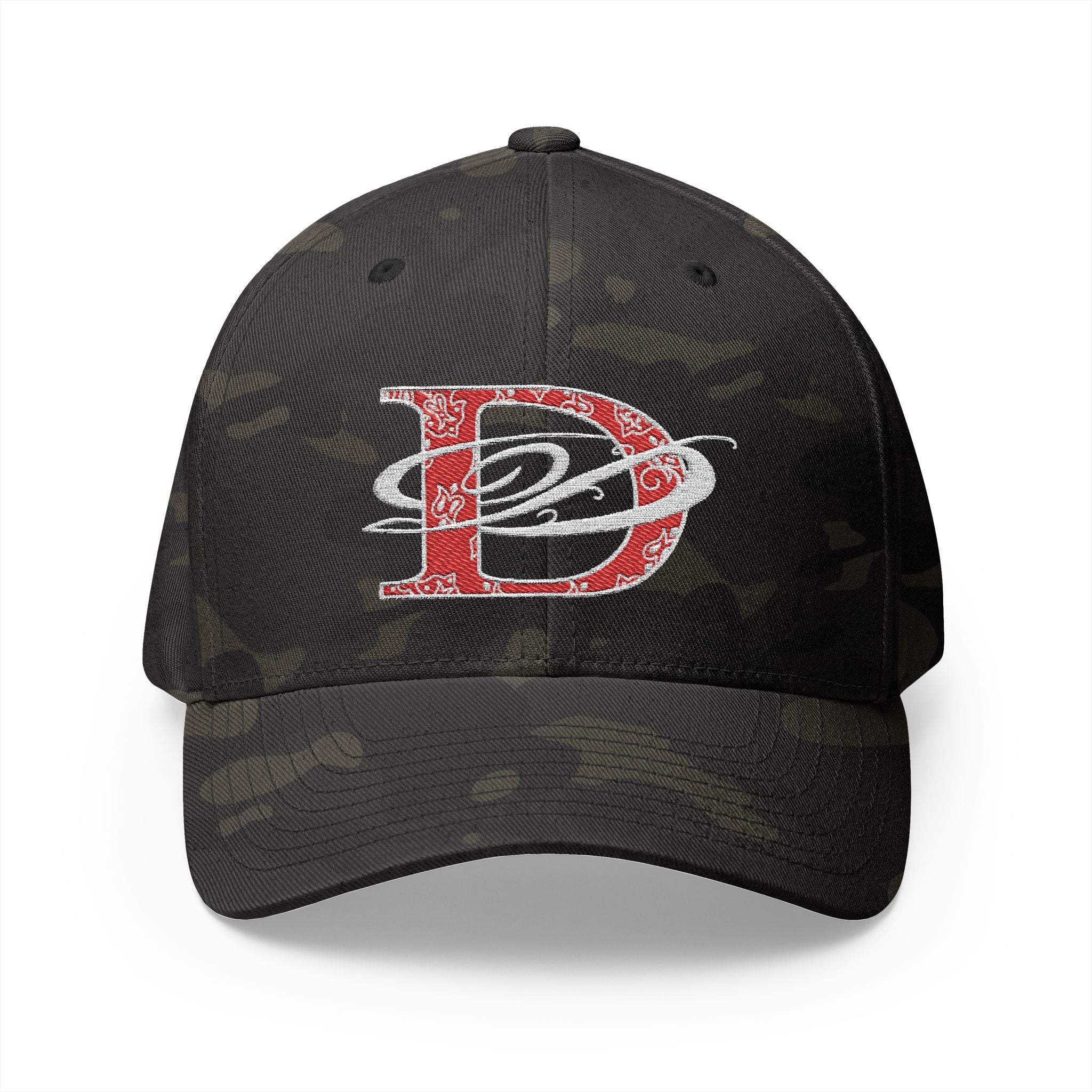 DD Bandana Logo Embroidered Closed Back Stretch Fit Cap