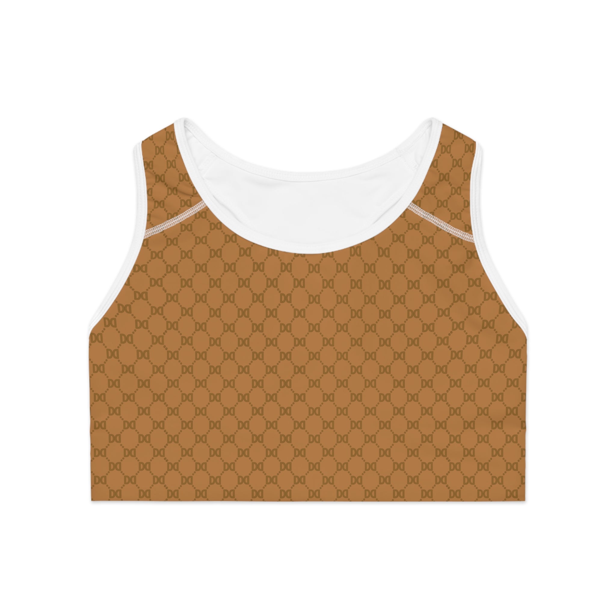 DD Monogram Pattern Sports Bra