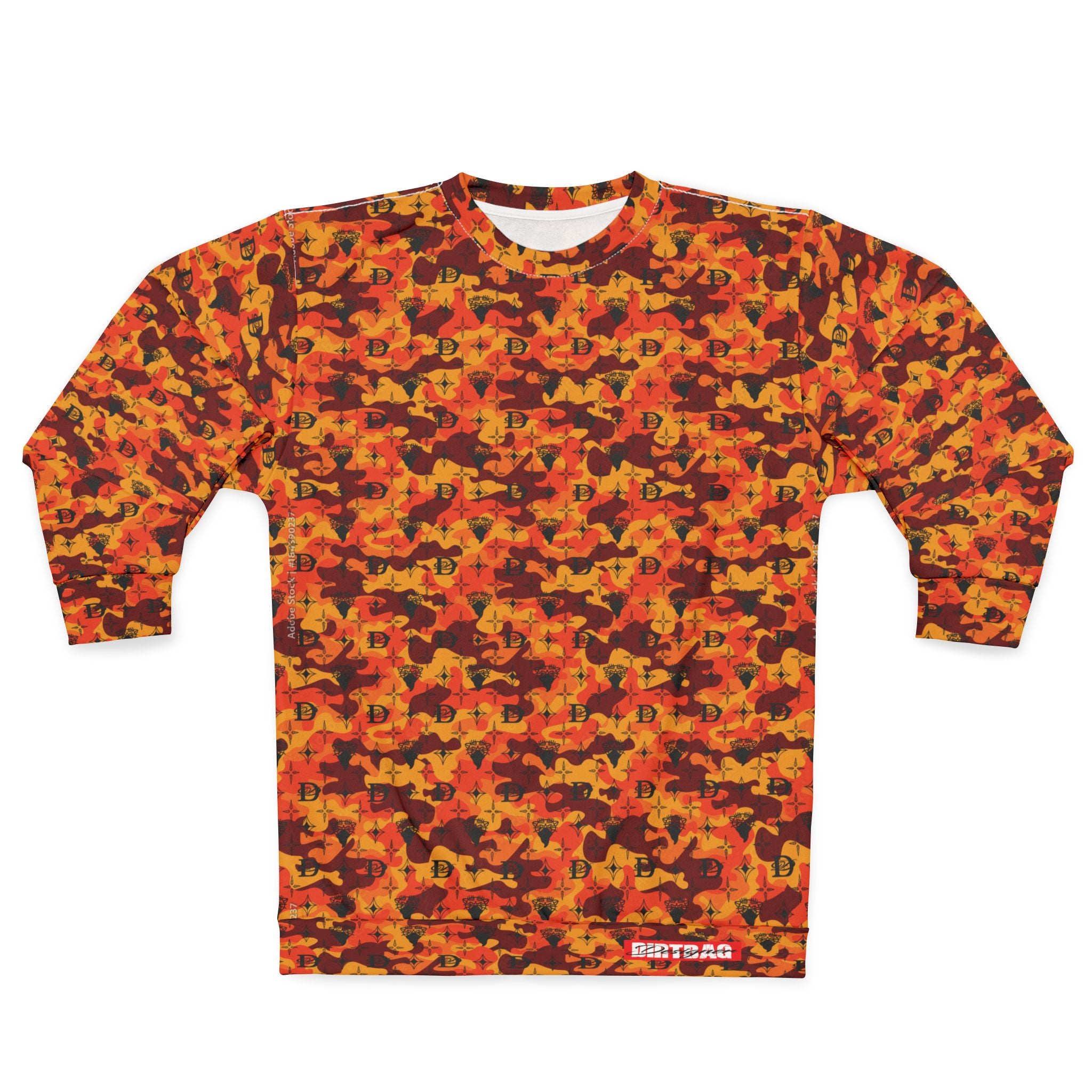 Bandito Panther Custom Monogram Print Camo Unisex Sweatshirt AOP
