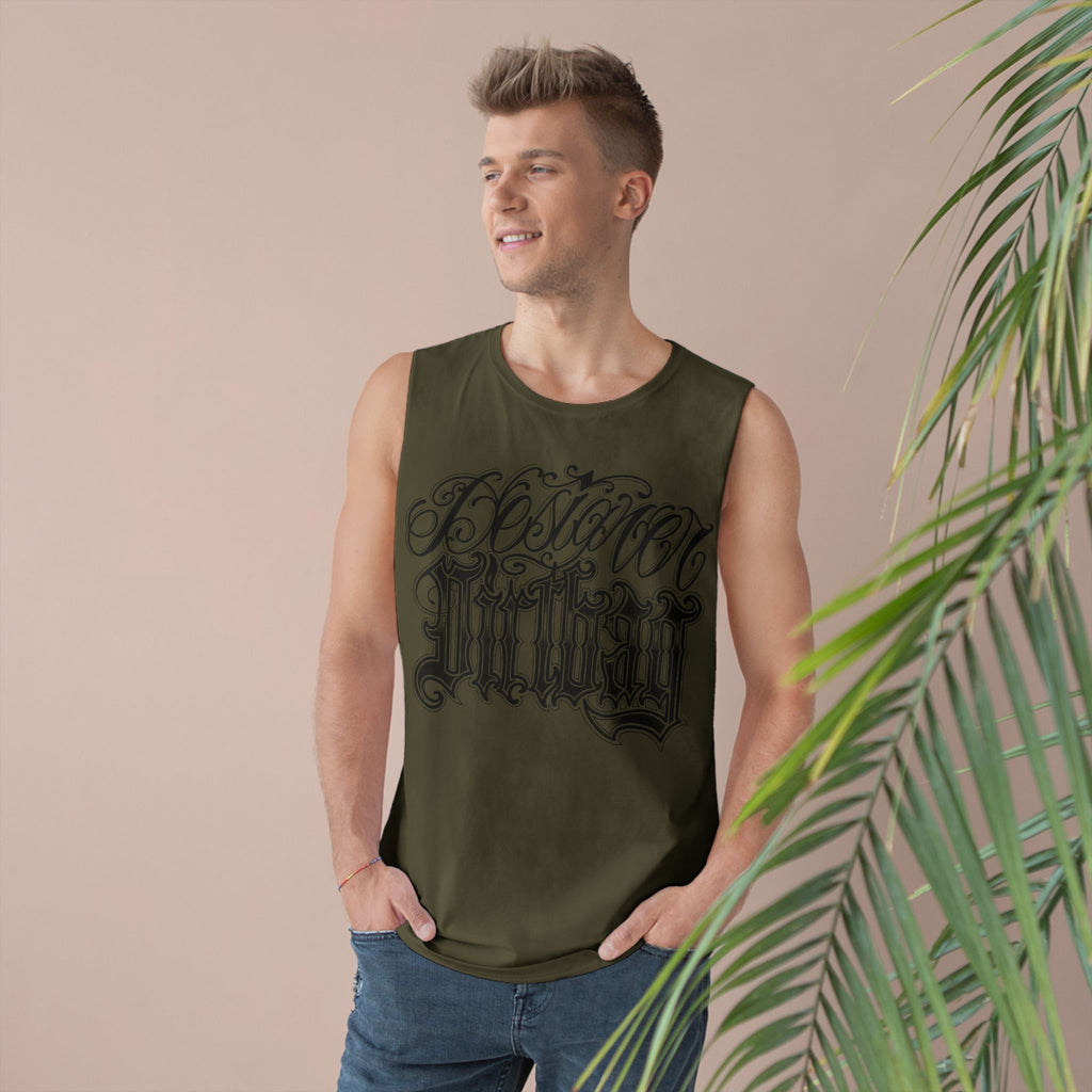 DD Custom Script Lettering w/Gothic Old English Unisex High Quality Barnard Tank