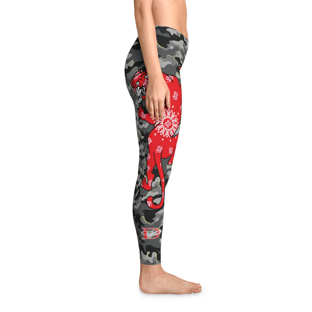 Climbing Bandana Panther Stretchy Urban Camo Leggings