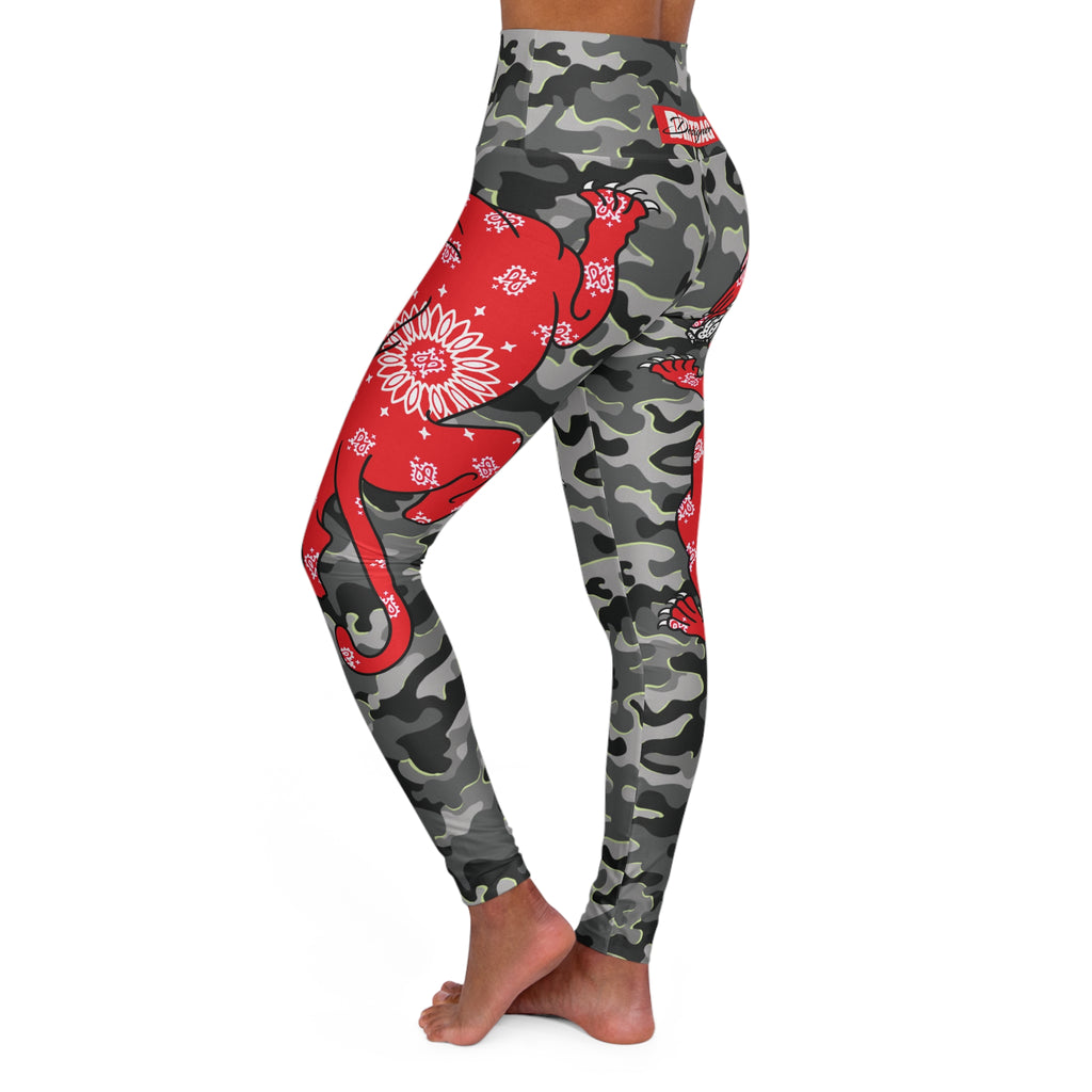 Climbing Bandana Panther Urban Camo High Waisted Leggings AOP