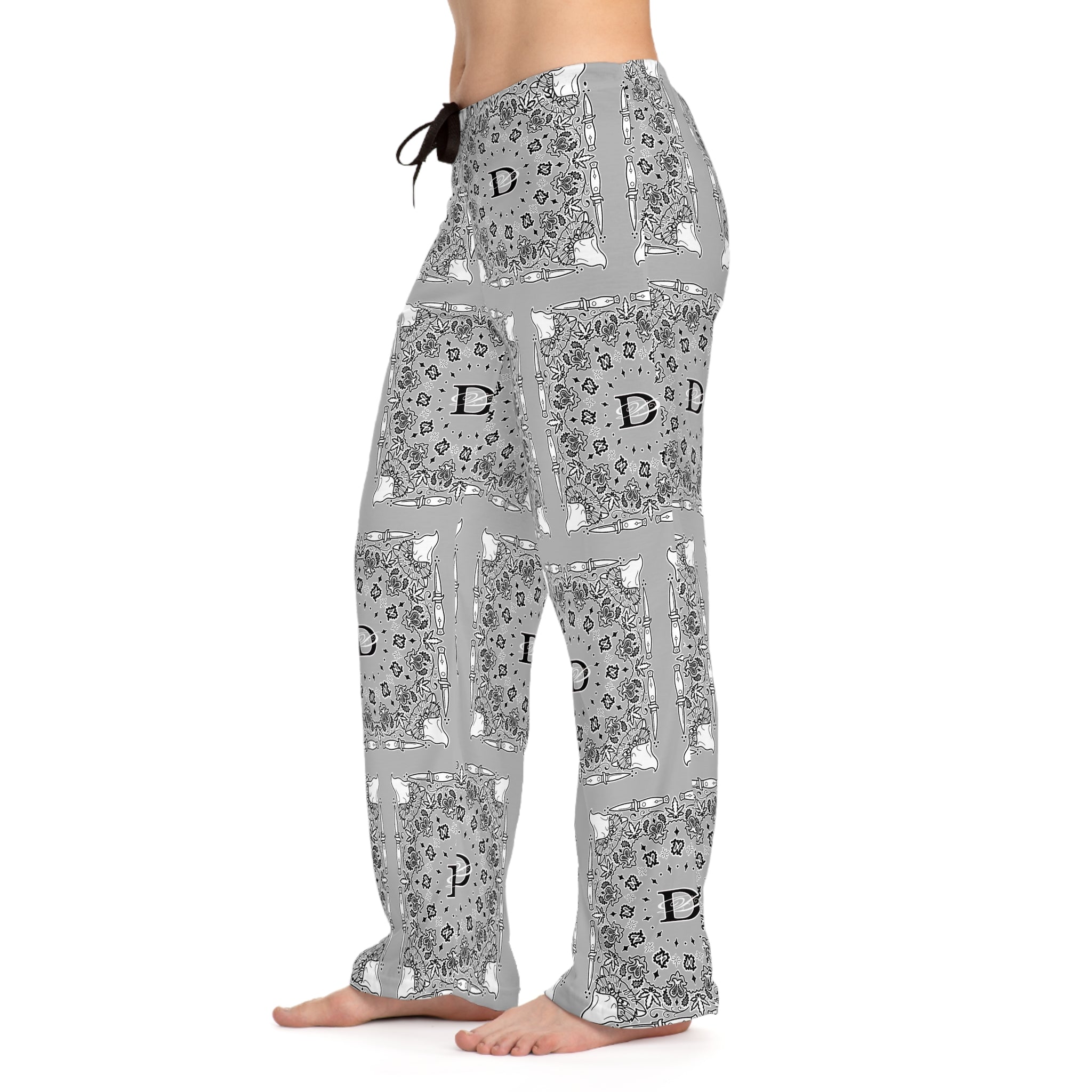 DD Custom Bandana Print Women's Pajama Pants AOP