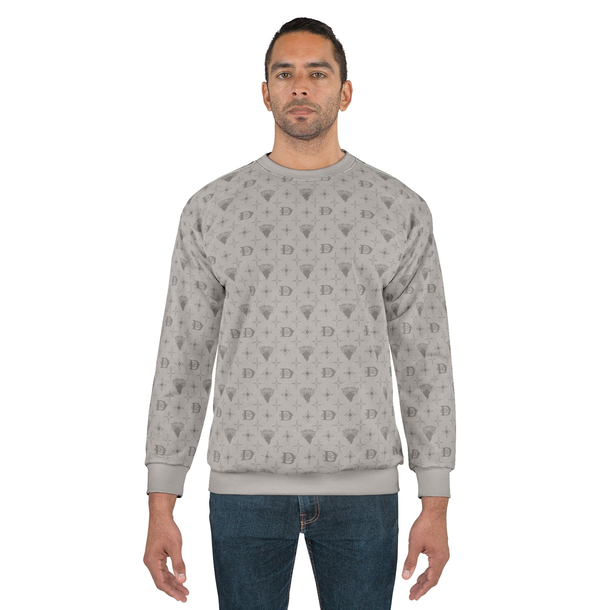 Bandito Panther Custom Monogram Print Unisex Sweatshirt AOP