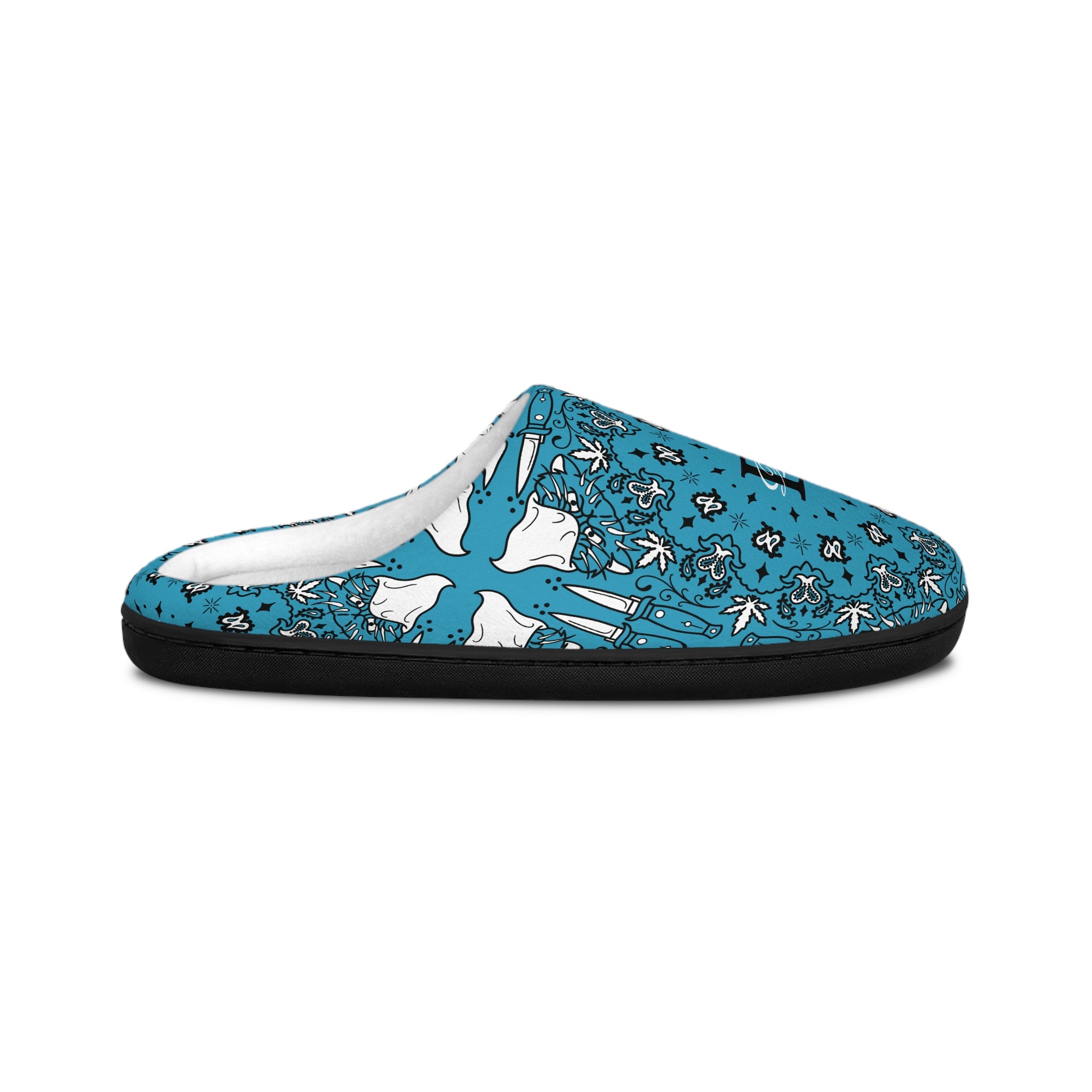 DD Custom Bandana Print Indoor Slippers AOP
