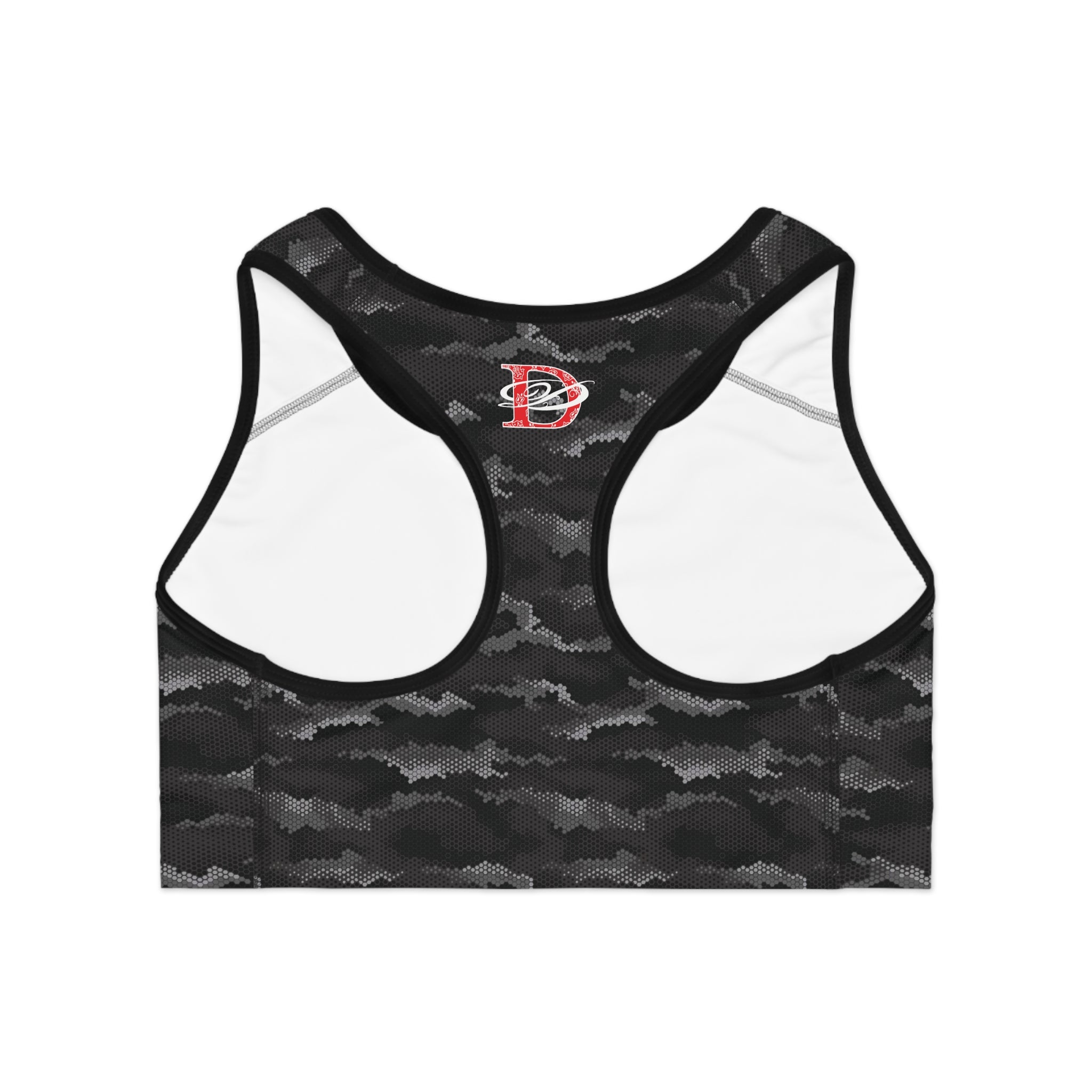 Bandito Panther Urban Digital Hexagon Camo Sports Bra AOP