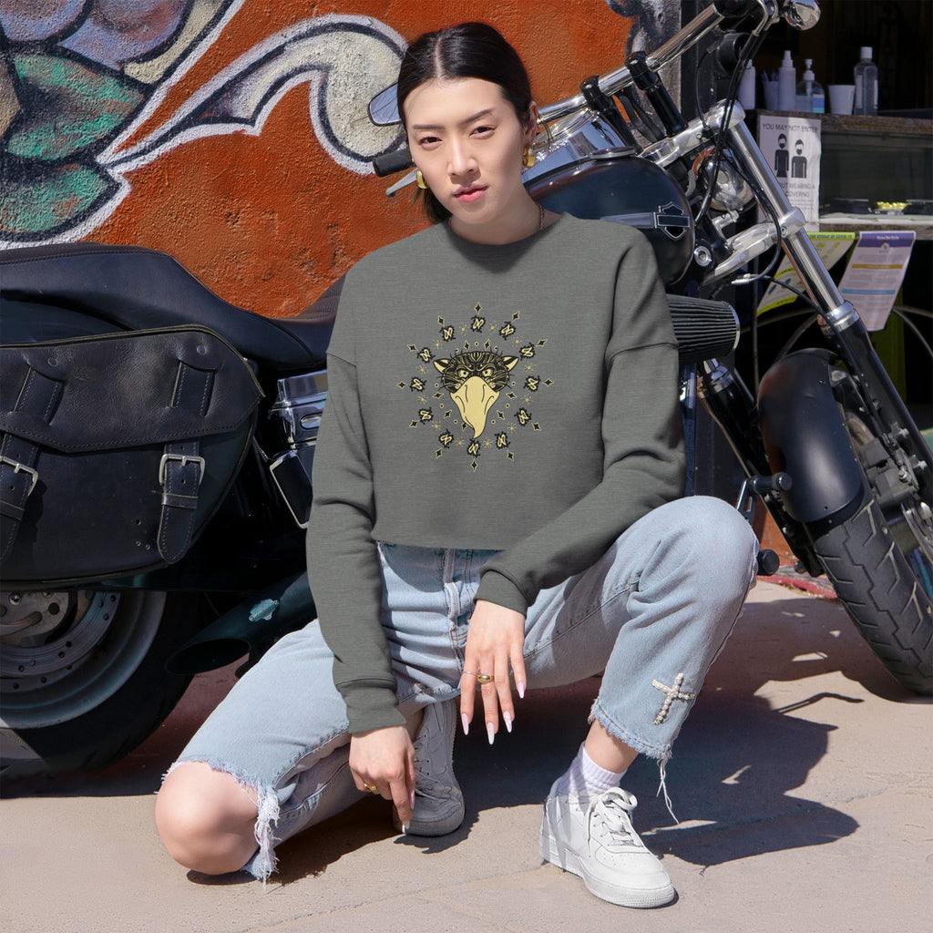 Bandito Panther w/ Paisley Cropped Sweatshirt