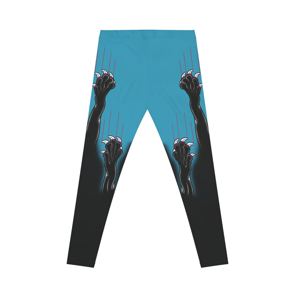 Clawing Panther Paws Print Casual Yoga Leggings (AOP)