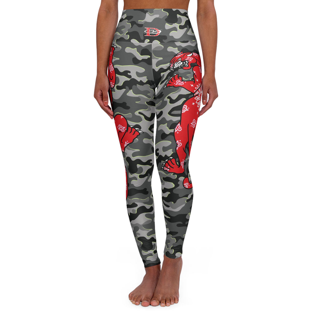 Climbing Bandana Panther Urban Camo High Waisted Leggings AOP
